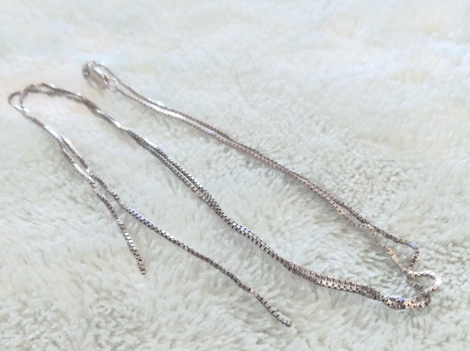 NAG.HC 925 Sterling Silver Chain 0.8MM Delicate Box Chain - Italian Necklace Chain - Tiny&Thin&Strong -Friendly Price & Quality 14