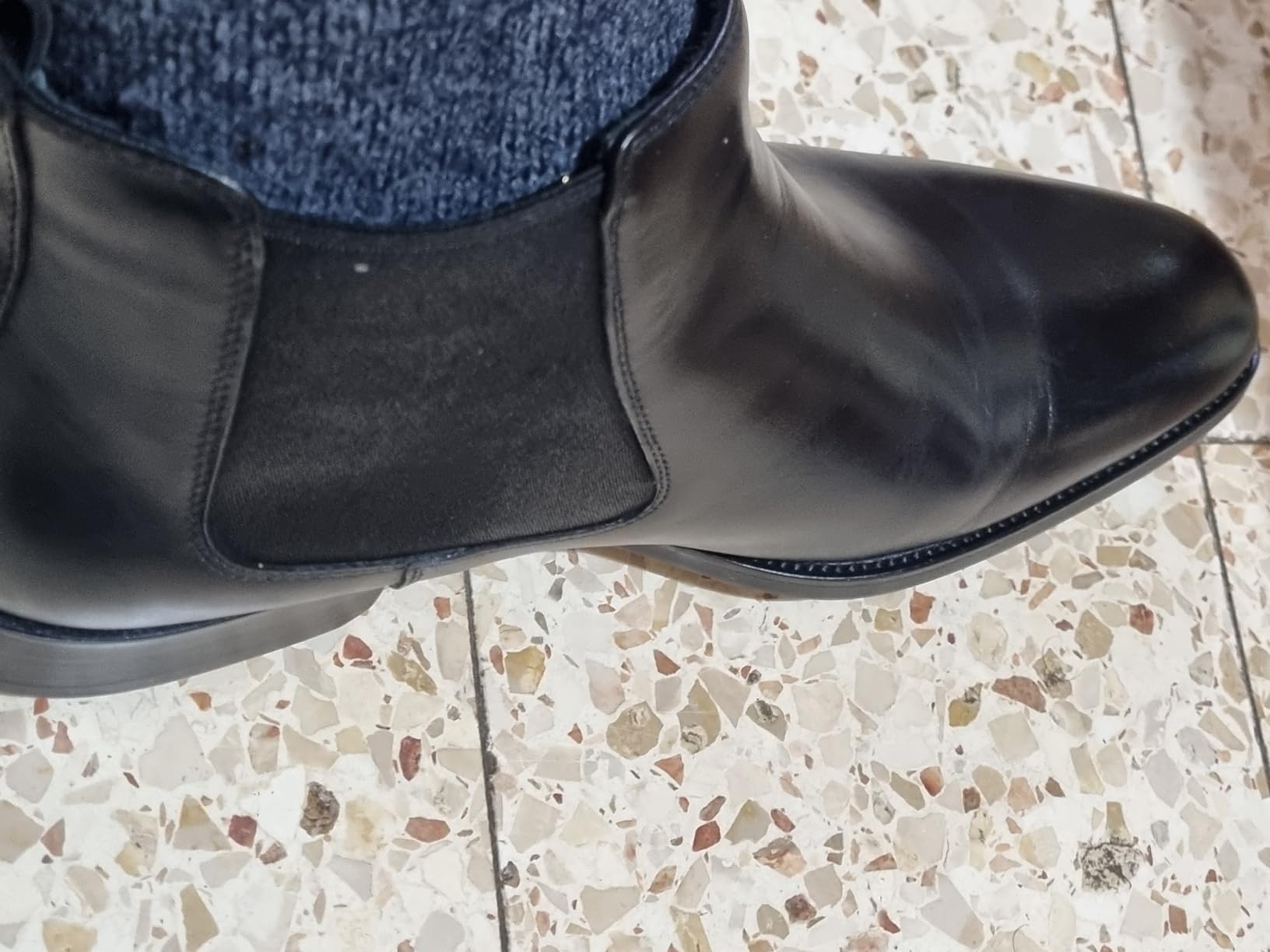 GIFENNSE Mens Chelsea Boots Leather Dress Boots for Men customer photo 2