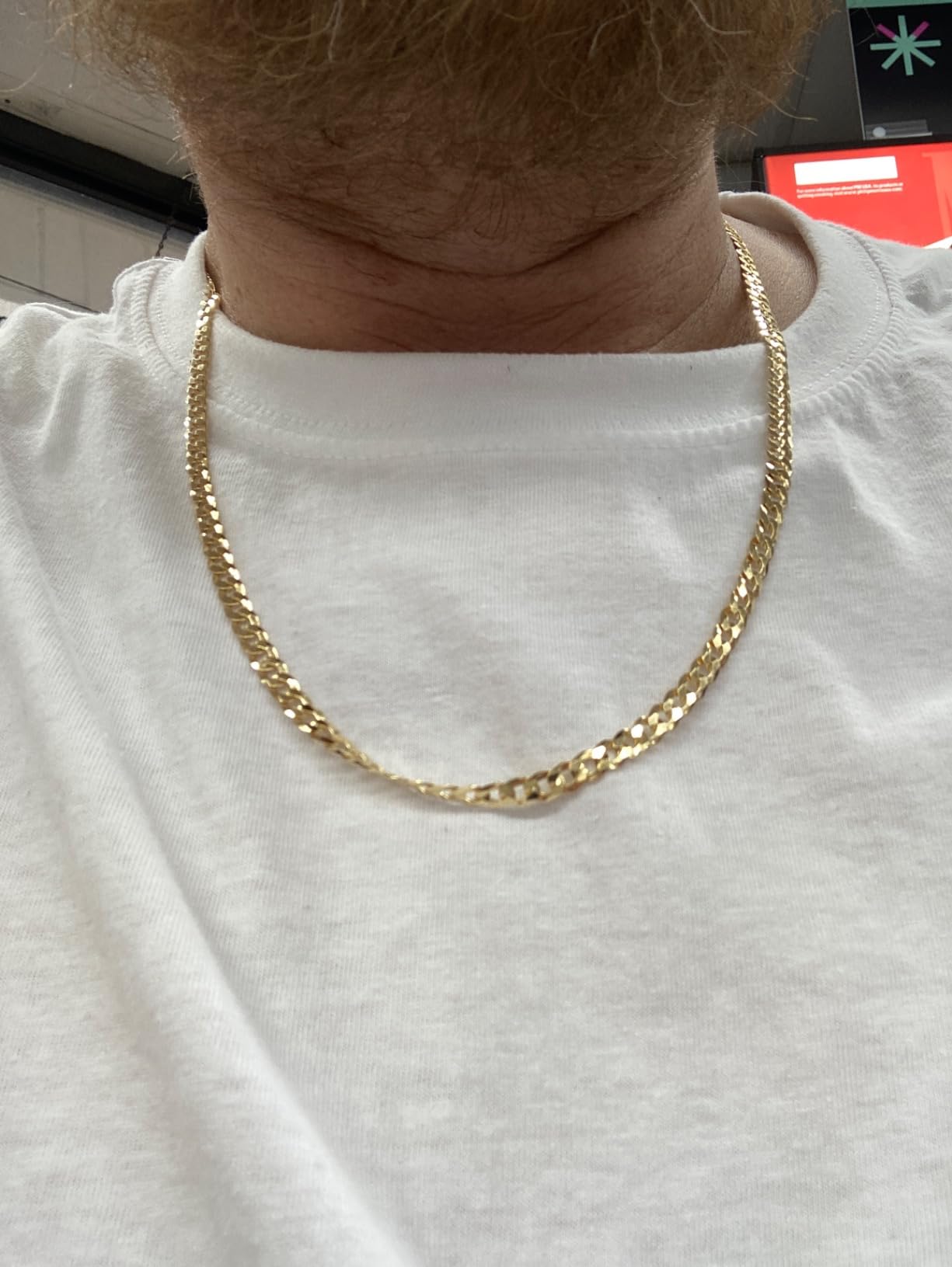 Miabella 18K Gold Plated 925 Sterling Silver Cuban Link Chain Men Women customer photo 1