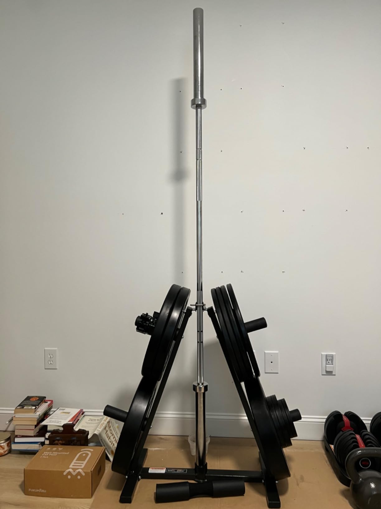 Marcy Olympic Weight Plate Tree for 2-Inch Plates Weight Storage Rack customer photo 2