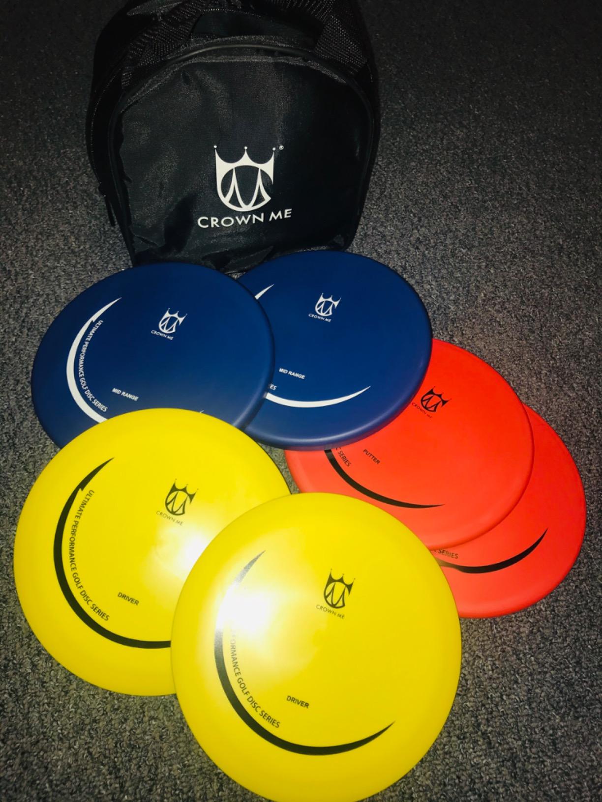 CROWN ME Disc Golf Set with 6 Discs and Starter Disc Golf Bag customer photo 2