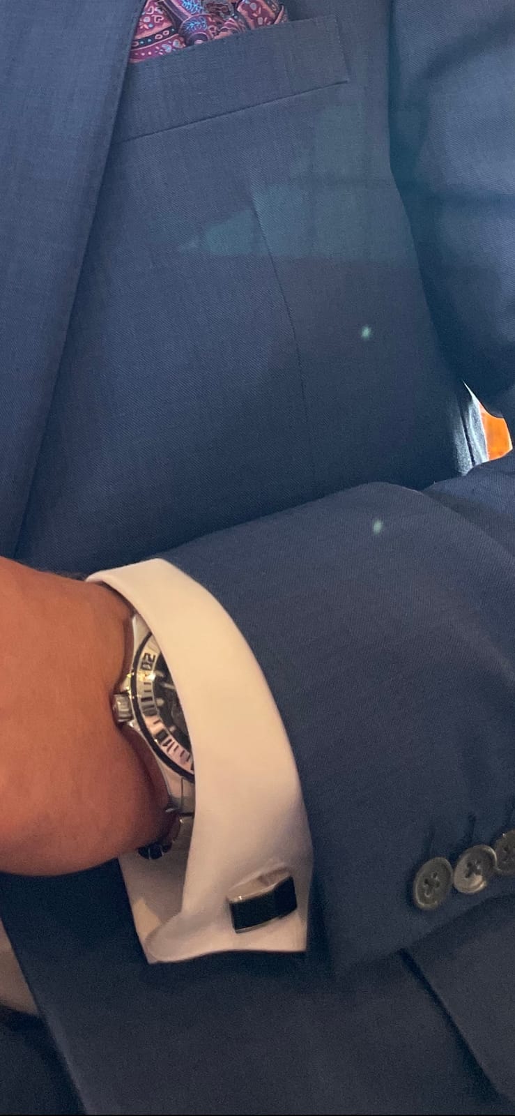 HONEY BEAR Rectangle Cufflinks for Men Wedding Business customer photo 1