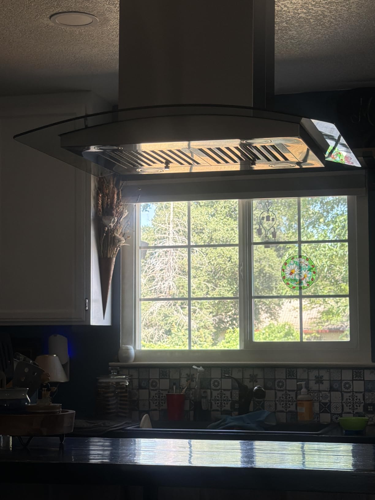 30 in. Lumin Coll 380 CFM Ducted Island Range Hood, LED, Stainless Steel customer photo 1