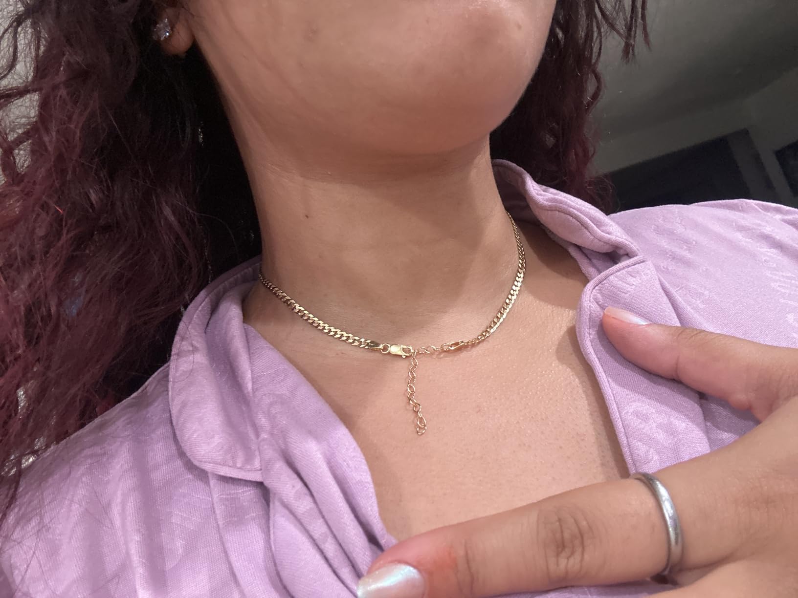 Miabella 18K Gold Over 925 Sterling Silver 3.5mm Cuban Link Chain Necklace | for Men and Women, Solid Curb, Diamond-Cut, Fine Jewelry, Made in Italy customer photo 2