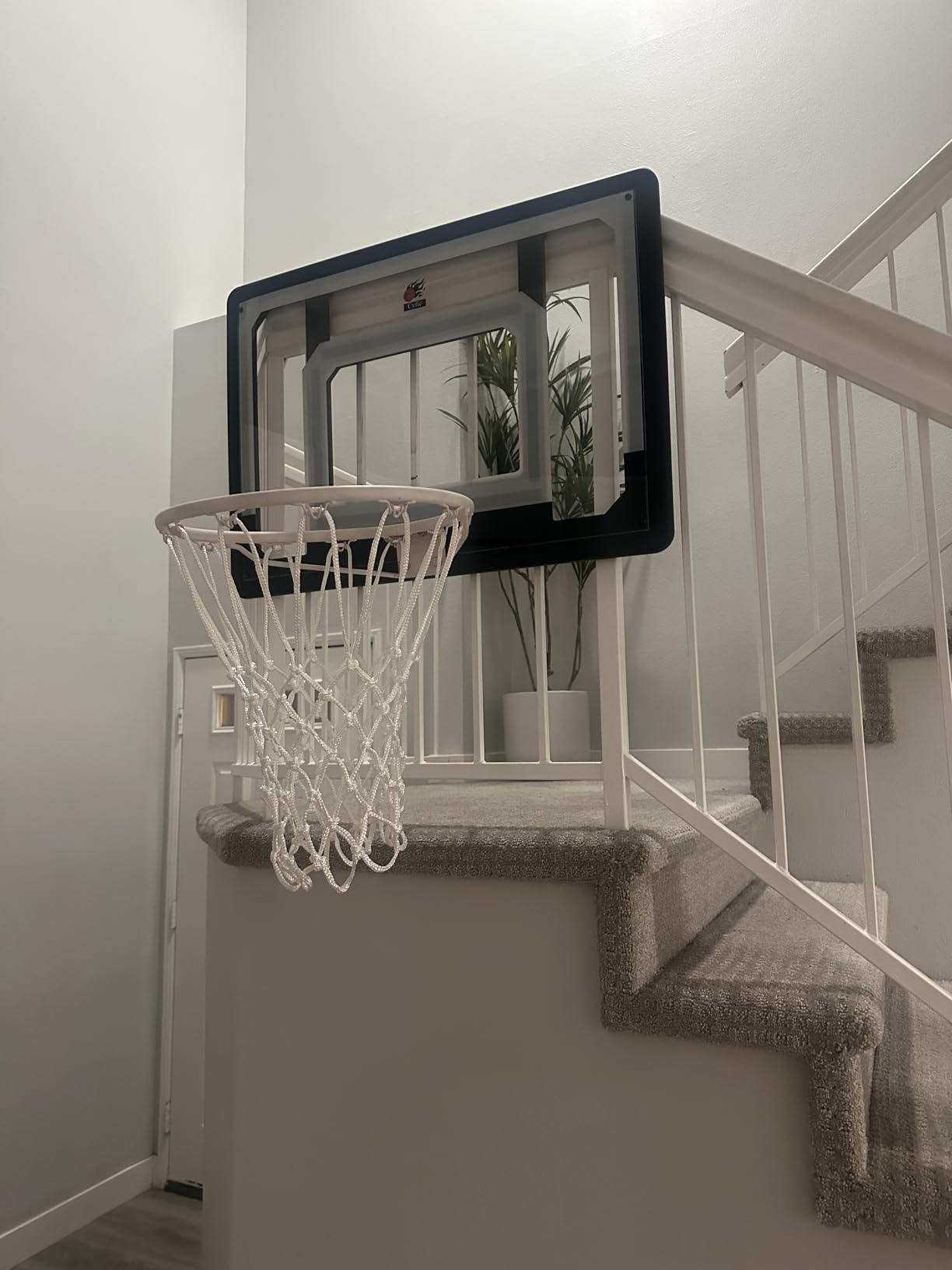 CYFIE Large Wall Mount Basketball Hoop Set with Door Hooks, 32