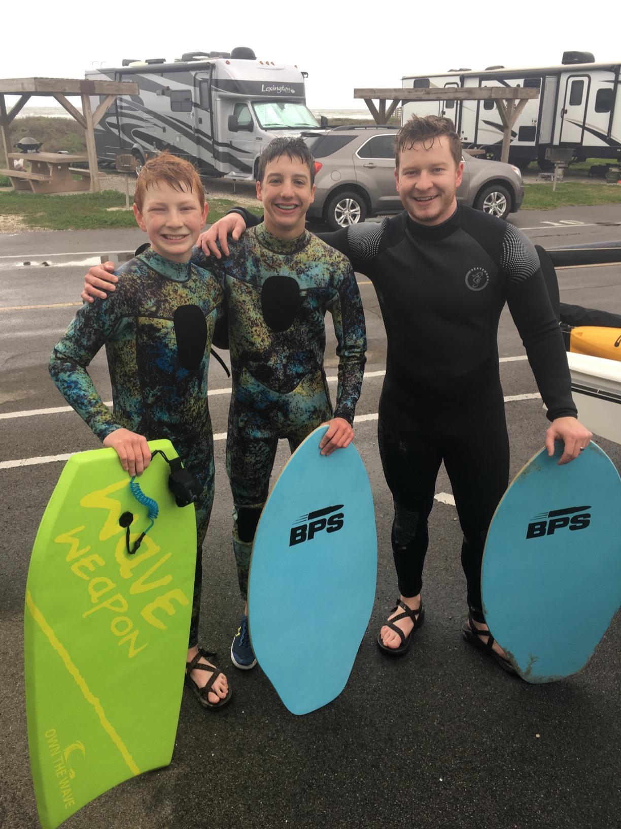 'Wave Weapon' Body Board for All Wave Conditions - Lightweight with EPS Core HDPE Slick Bottom Body Boards for Beach with Wrist Leash and Plug for Kids and Adults customer photo 1