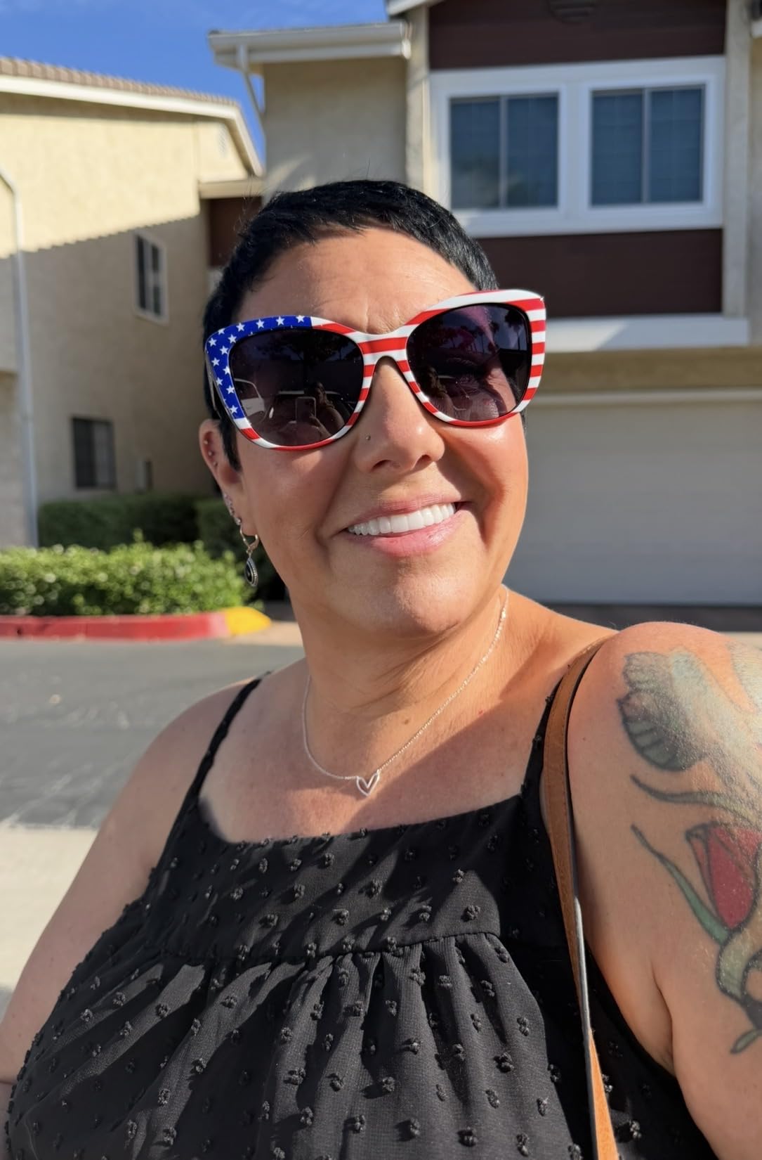 FEISEDY Polarized Vintage Sunglasses American Womens Square Jackie O Cat Eye Sunglasses B2451 customer photo 1