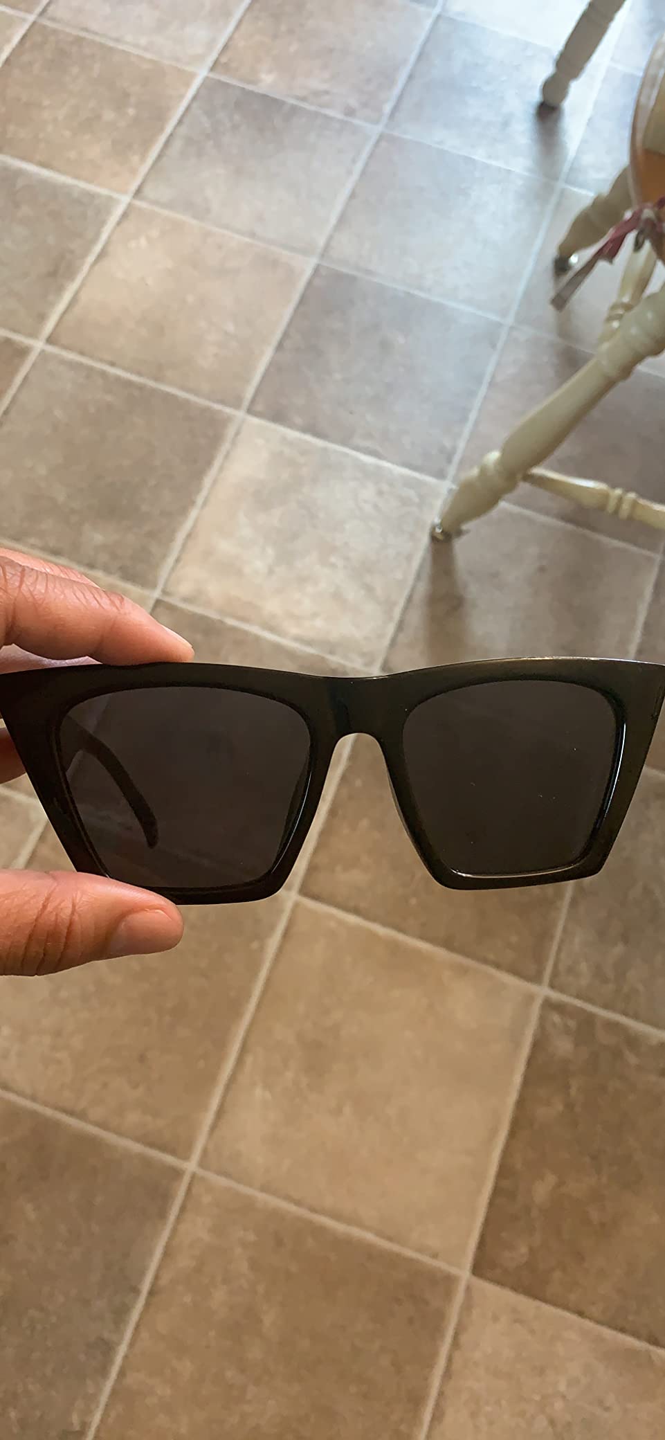 FEISEDY Vintage Square Cat Eye Sunglasses Women Trendy Cateye Sunglasses B2473 customer photo 2