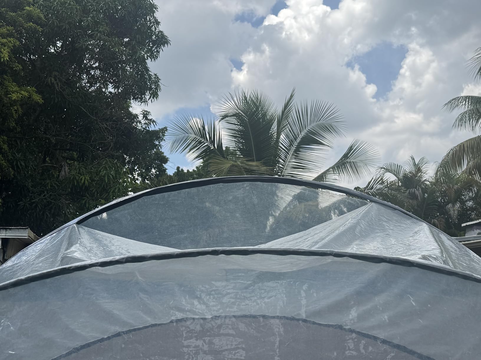 EXIT Toys 12 Foot Round Multifunctional All Weather Cover Pool Dome Enclosure for Outdoor Pools, Compatible w/Clean & Warm Water Frame Pools customer photo 2