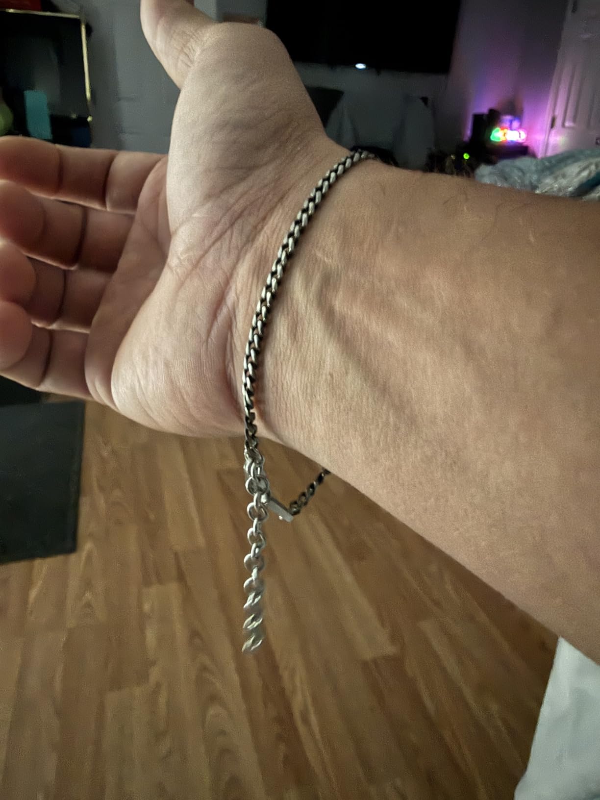 Galis Mens Bracelet - Cuban Link or Box Chain Layered Chain For Men - Premium Stainless Steel, Gift for him, Gold, Silver, Black Bracelet For Men 7-8