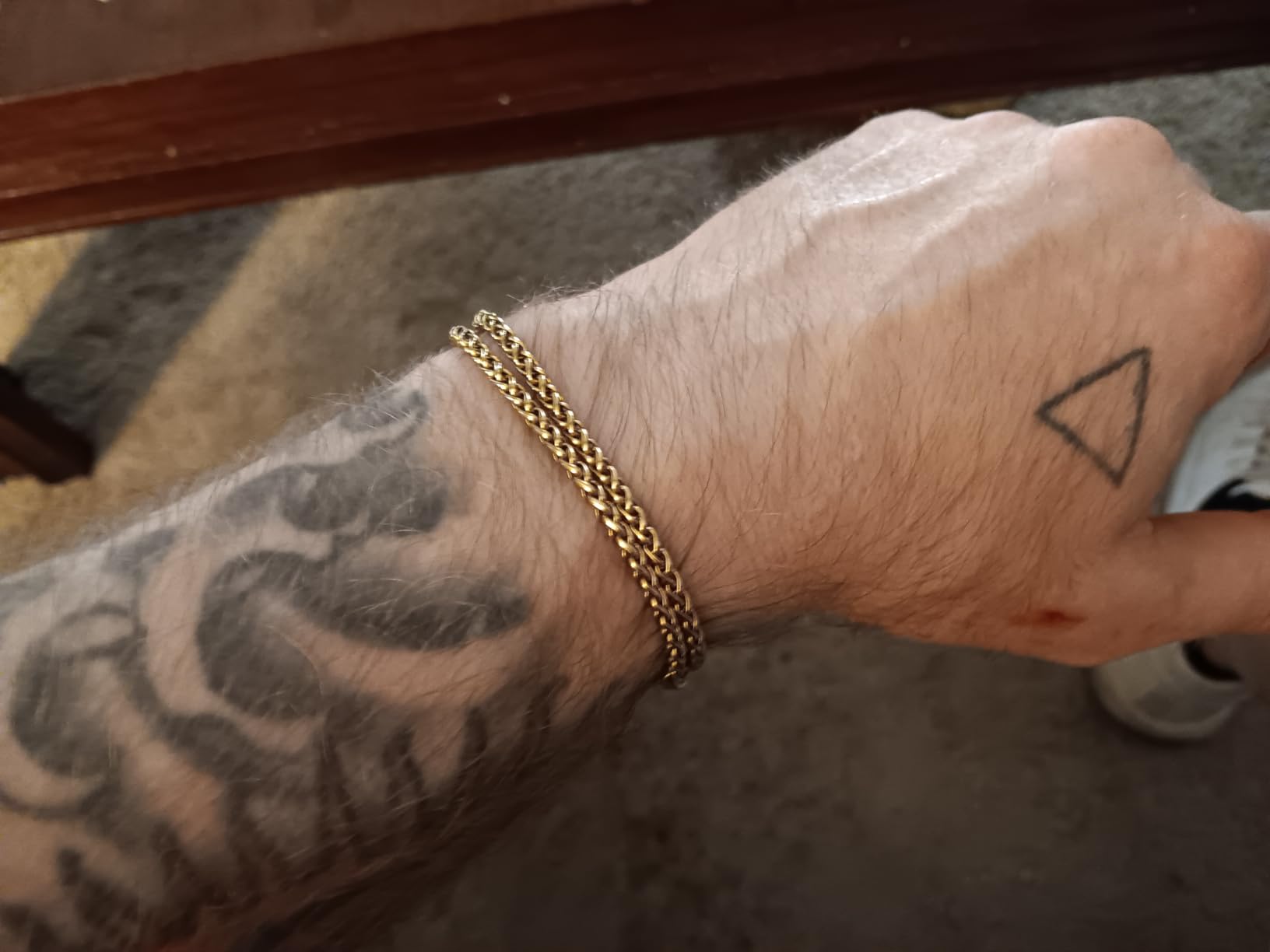 Galis Mens Bracelet - Stainless Steel, Non Tarnish Rope Chain Bracelets, Stylish Fathers Day Gift for Dad, Husband, Boyfriend. customer photo 2