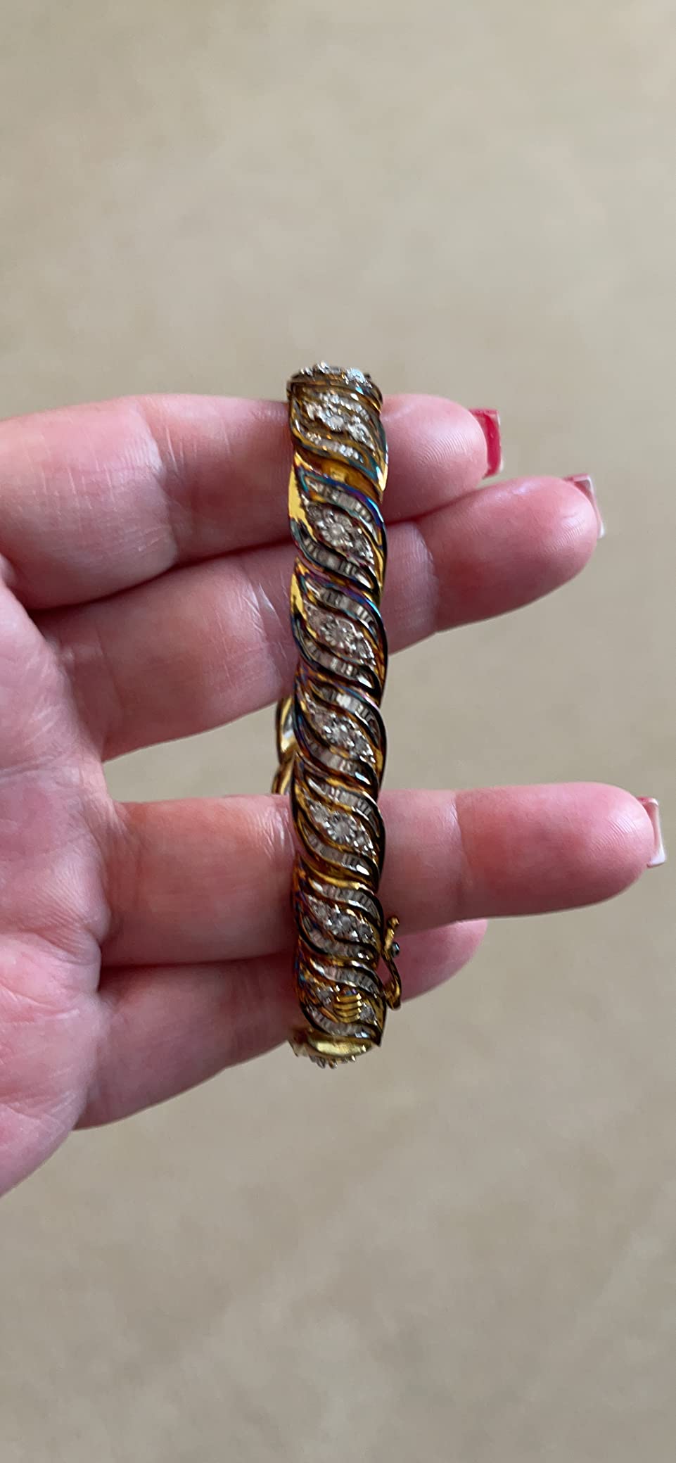 Ross-Simons 1.00 ct. t.w. Diamond Bracelet in 18kt Gold Over Sterling customer photo 2