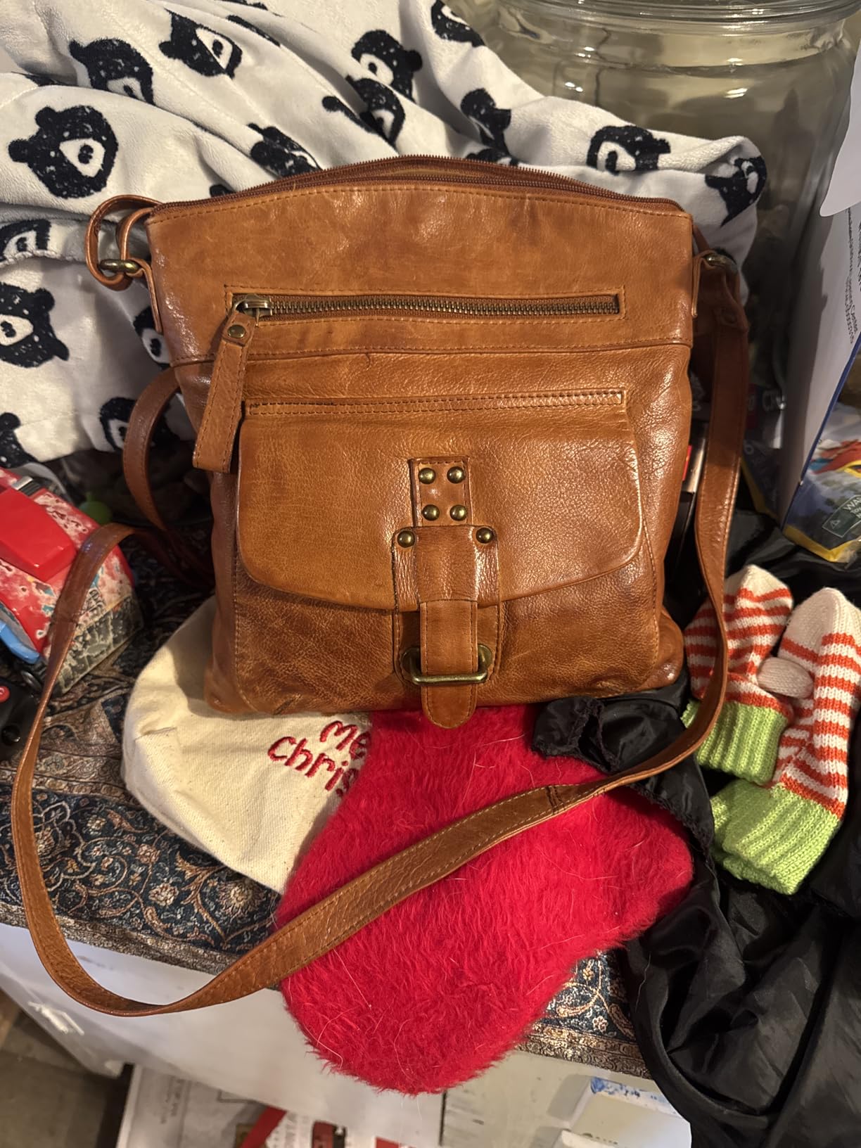 Genuine Leather Crossbody Bag For Women - Medium Cross Body Handbag Purse customer photo 2
