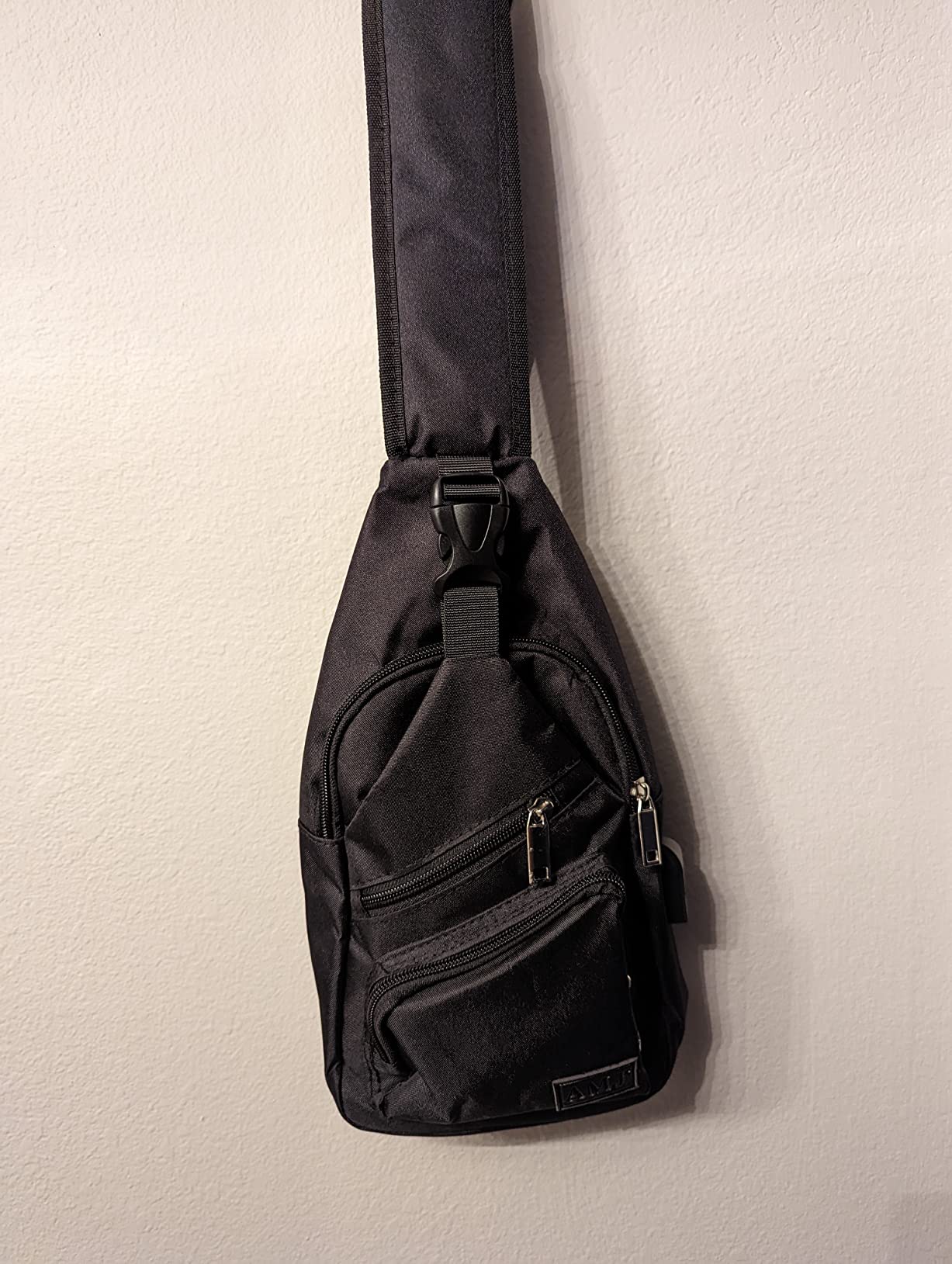 AMJ Crossbody Sling Bag Men Women, Casual Shoulder Backpack, Chest Daypack Satchel for Hiking Travel customer photo 1