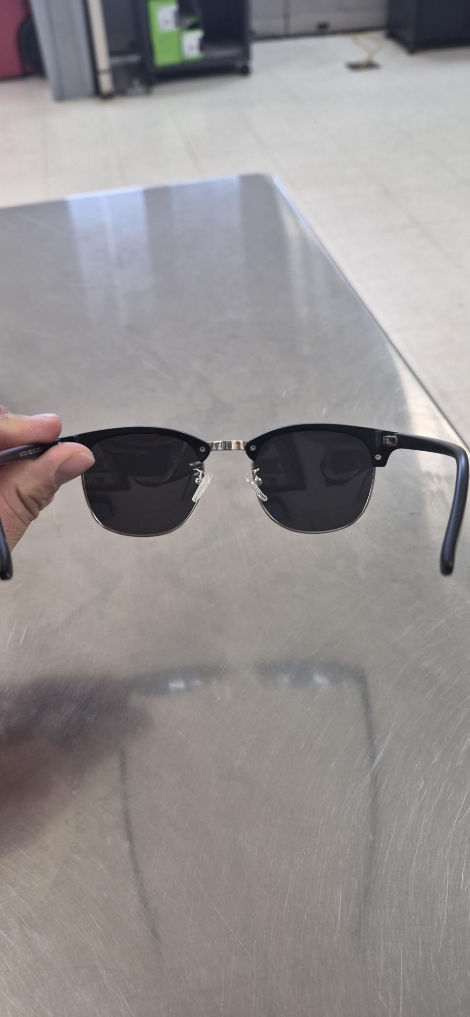 KALIYADI Polarized Sunglasses for Men and Women Semi-Rimless Frame Driving Sun glasses UV Blocking customer photo 1