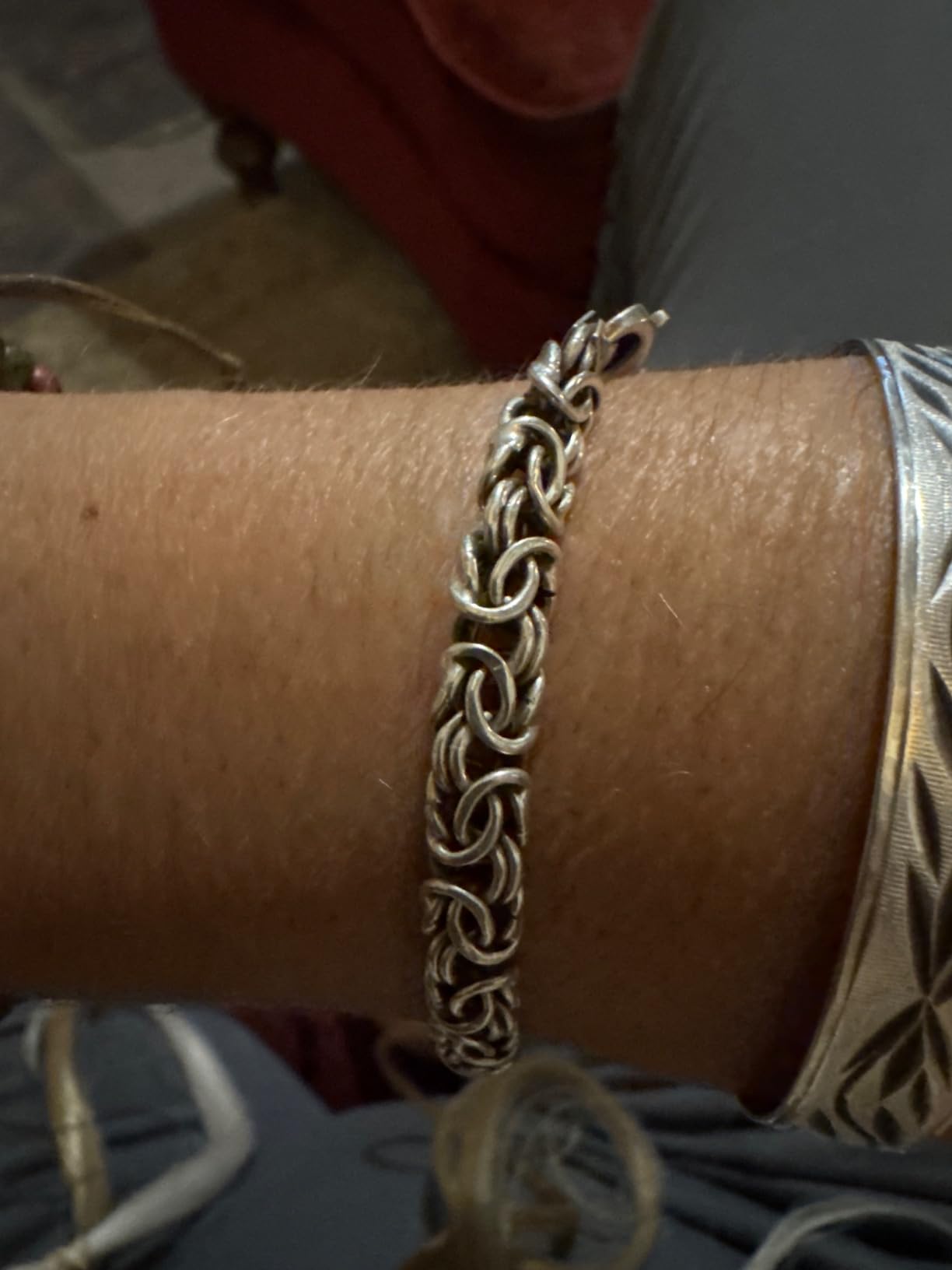 Miabella Italian 925 Sterling Silver Byzantine Bracelet for Women | Fine Jewelry, Handmade in Italy customer photo 1