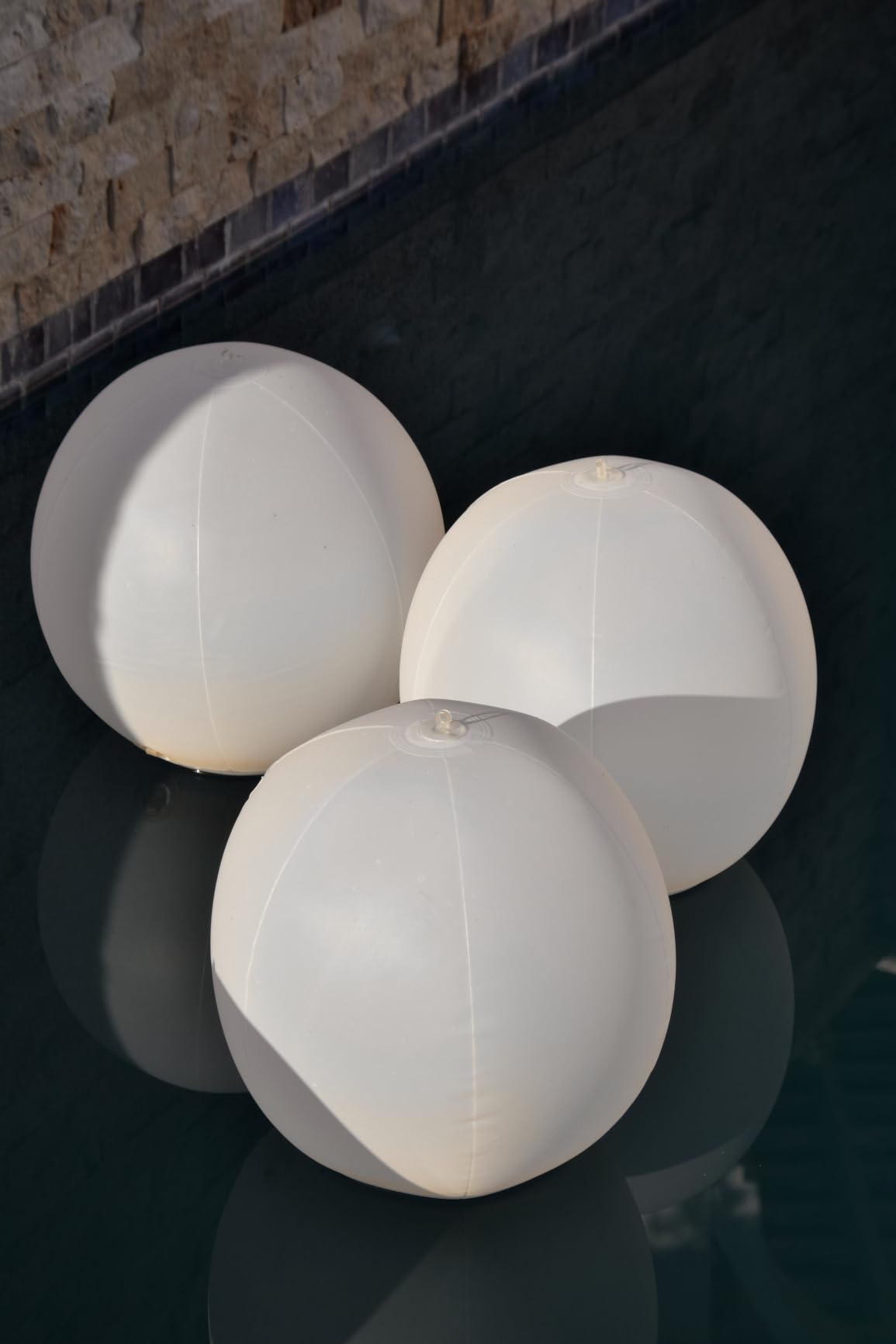 Rukars Floating Ball Pool Light Solar Powered 4 PCS, 14 Inch Inflatable Hangable IP68 Waterproof Rechargeable Color Changing Led Glow Globe Pool customer photo 1