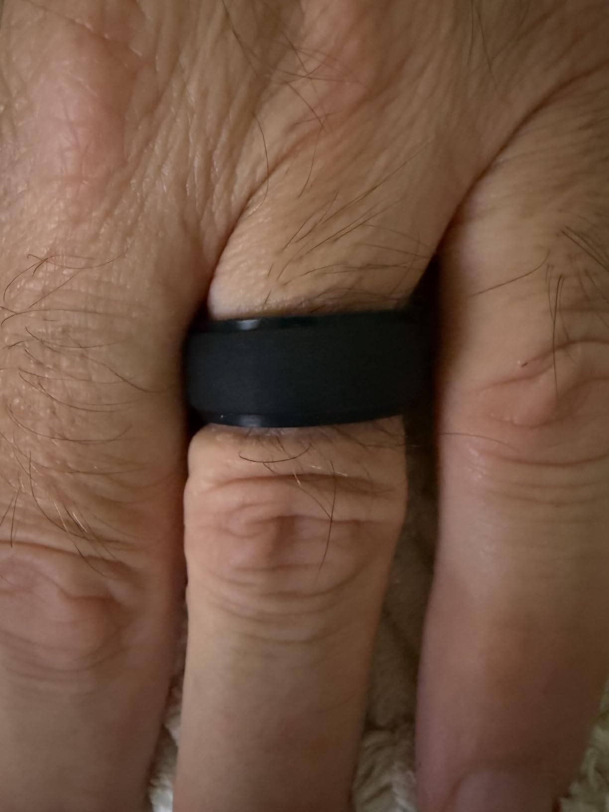 ThunderFit Men's Silicone Rings, Breathable Rubber Bands, 10mm Wide customer photo 1