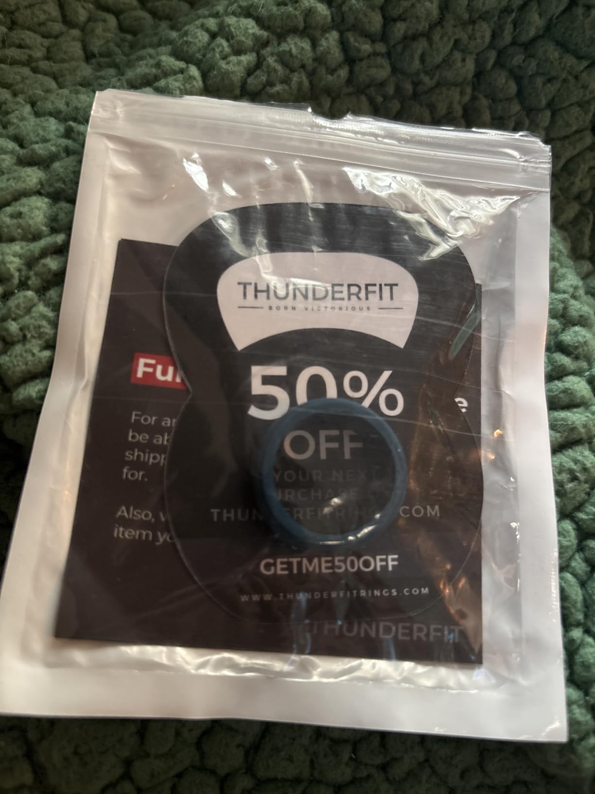 ThunderFit Men's Silicone Rings, Breathable Rubber Bands, 10mm Wide customer photo 2