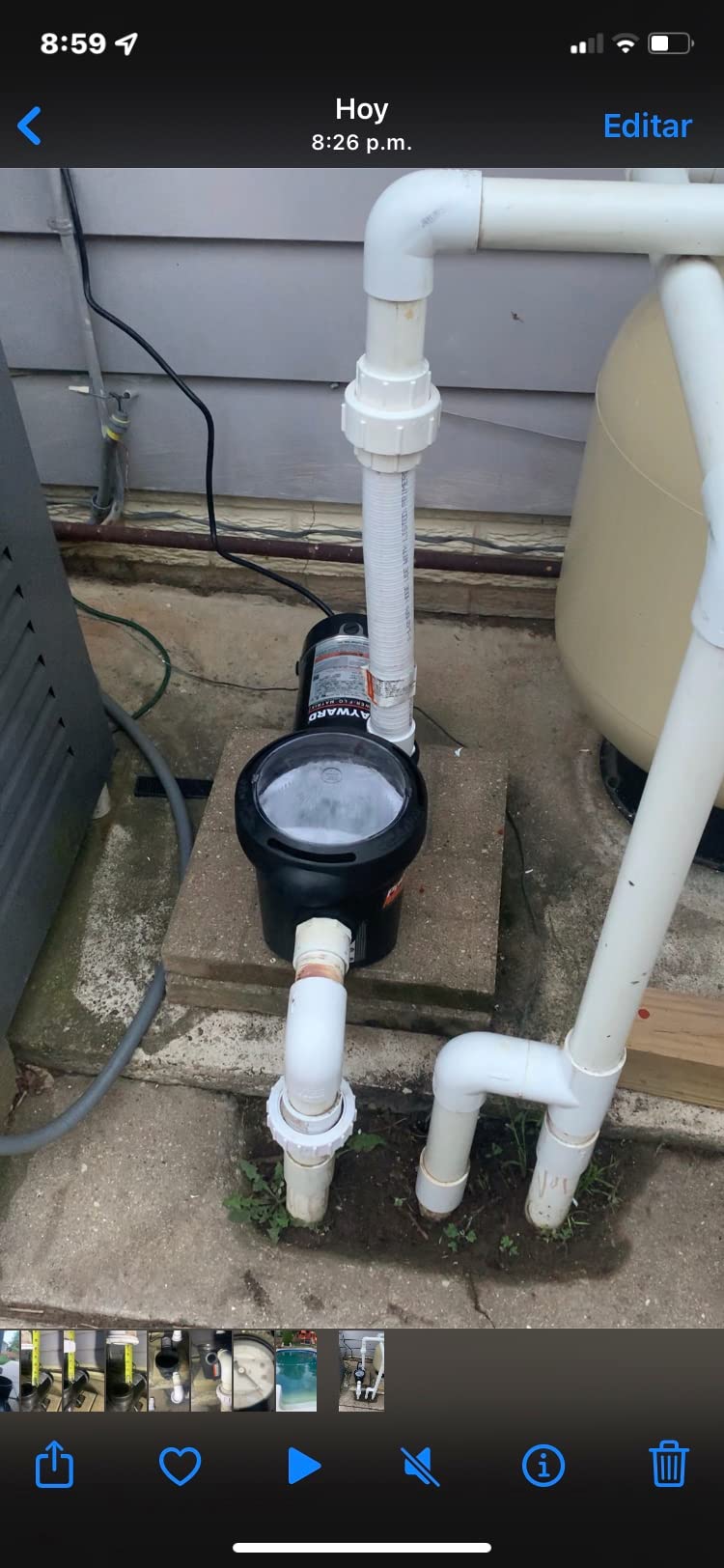 Hayward PowerFlo Matrix Above Ground Swimming Pool Pump, 1.1 HP customer photo 1