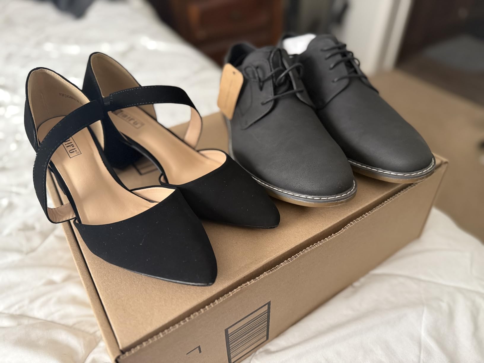 Jousen Men's Casual Dress Shoes Retro Oxfords Business Comfort Formal Shoes customer photo 2