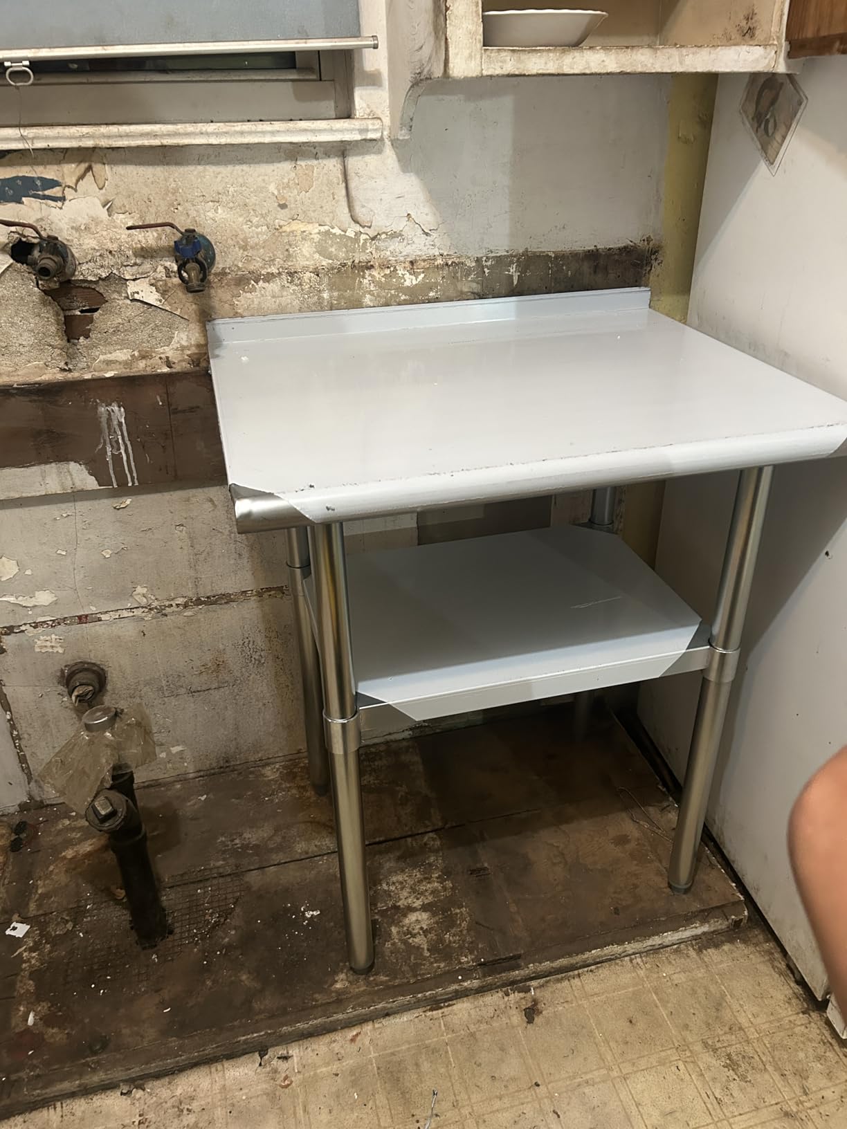 Hally Stainless Steel Table for Prep & Work 24