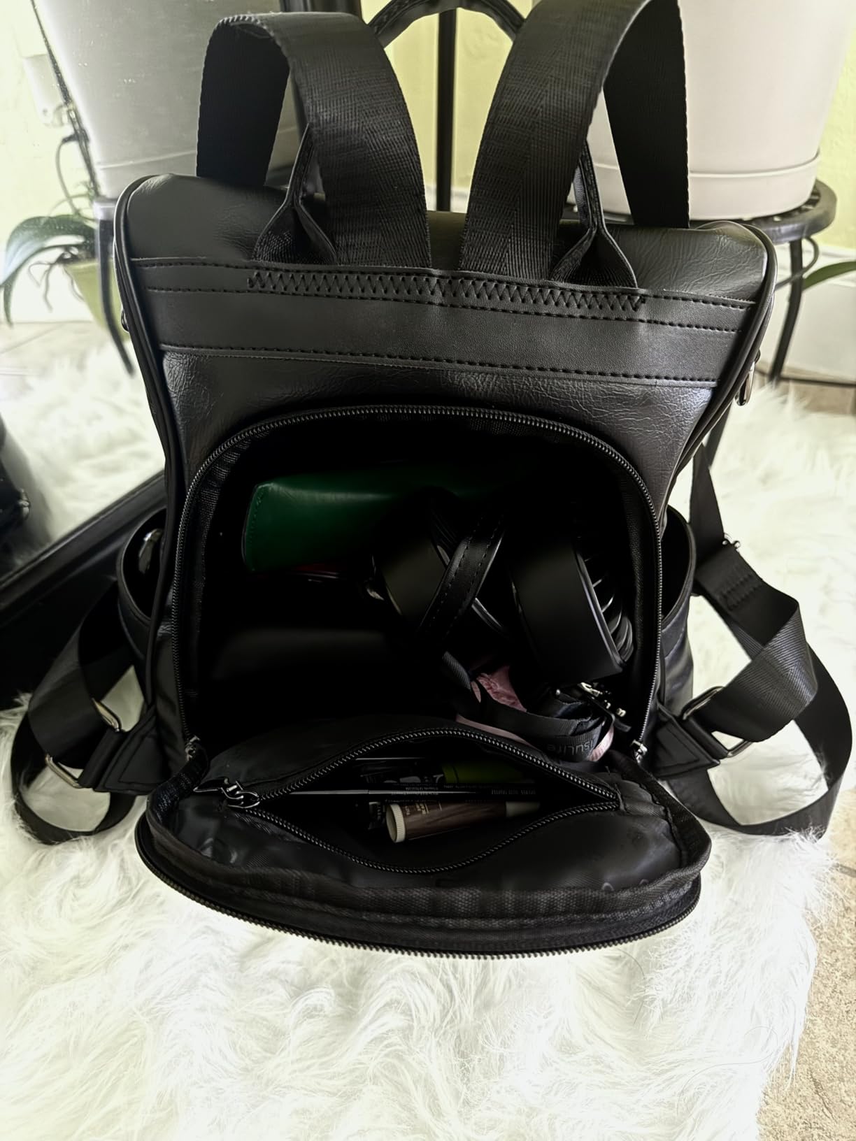 CHERUTY Women Backpack Purse PU Leather Anti-theft Casual Shoulder Bag Fashion Ladies Satchel Bags customer photo 1