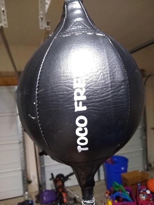 TOCO FREIDO Double End Punching Ball, Speed Bag with Difficulty Levels Boxing Reflex Ball with Headband, Perfect for Reaction, Agility, and Hand Eye Coordination Training customer photo 1