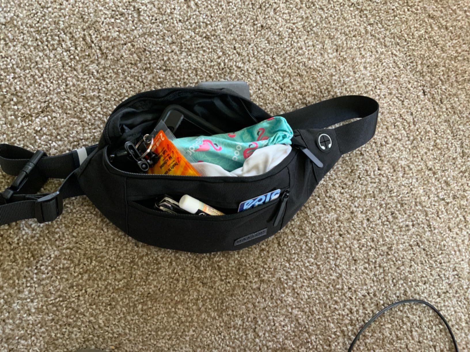 MAXTOP Large Fanny Pack for Women Men Crossbody Bag with 4-Zipper Pockets customer photo 2