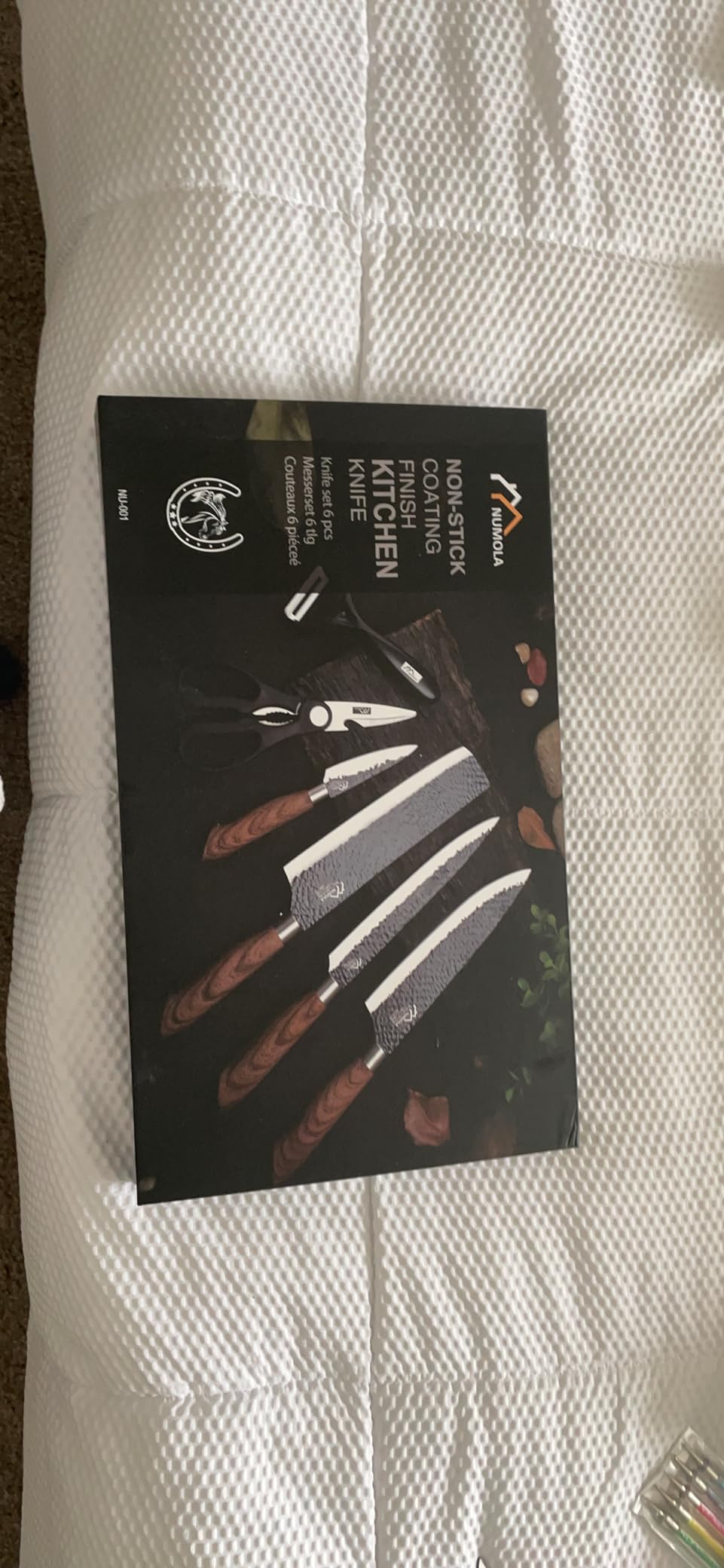 6 Pieces Black Professional Chef Knife Set with Stainless Steel Cutlery customer photo 1
