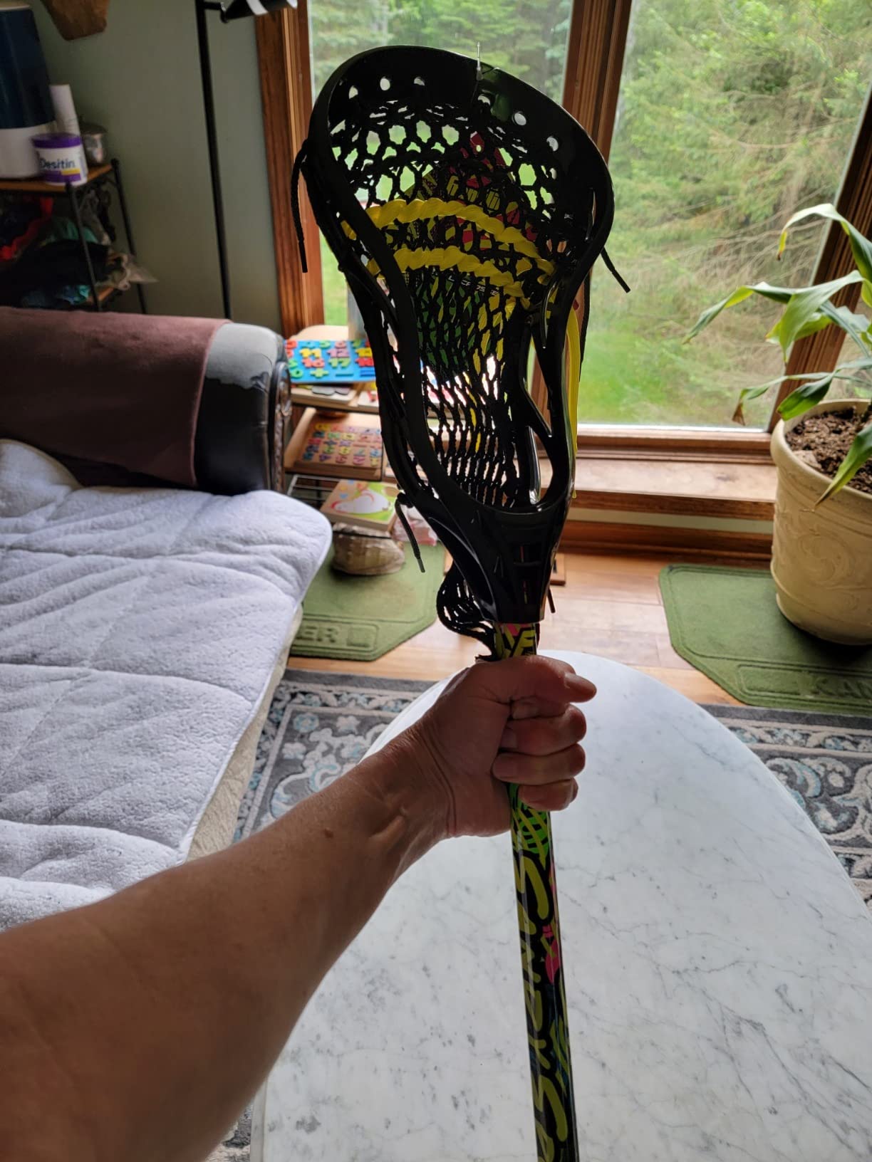 Franklin Sports Ambush Men's + Women's Lacrosse Sticks - Adult + Youth Aluminum Lax Sticks - Boys' + Girls' Game + Training Lacrosse Sticks - Standard + Mini Lax Stick for Kids + Adults customer photo 1
