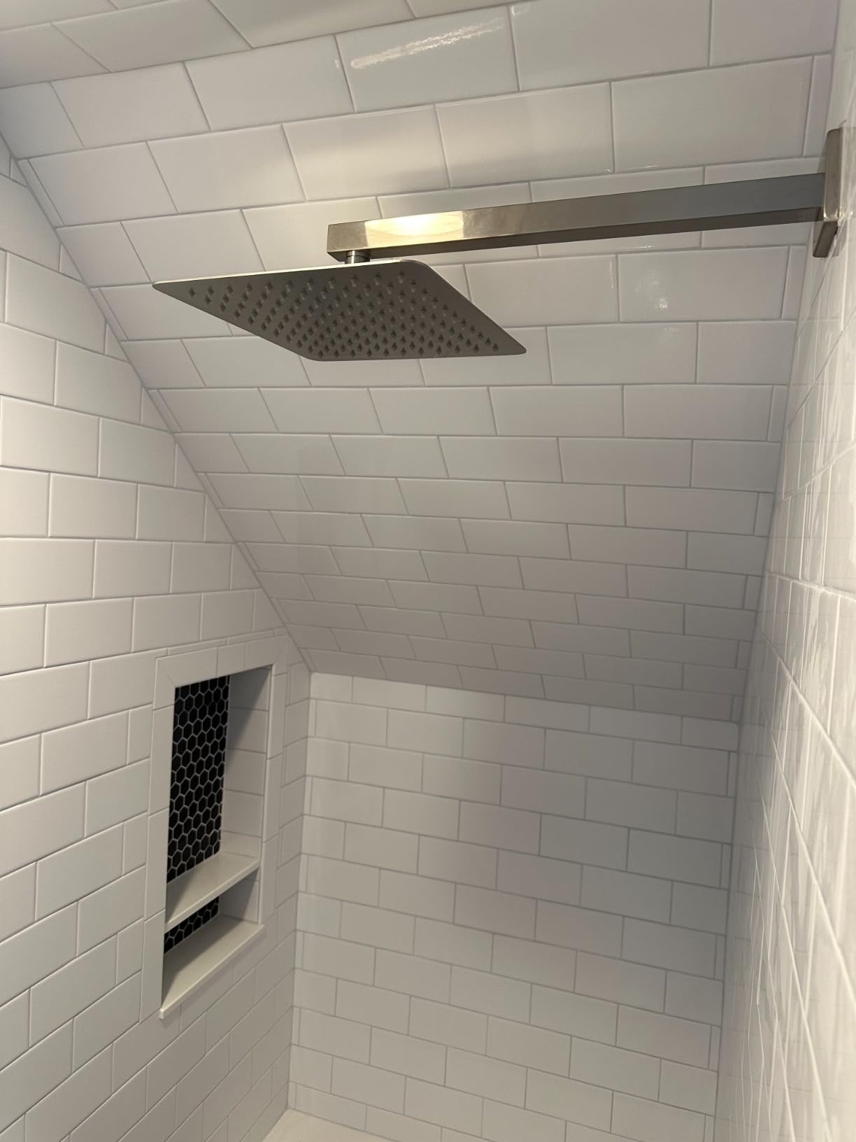 SR SUN RISE Shower Faucet Set 10-Inch Rainfall Shower Head Matte Black customer photo 1