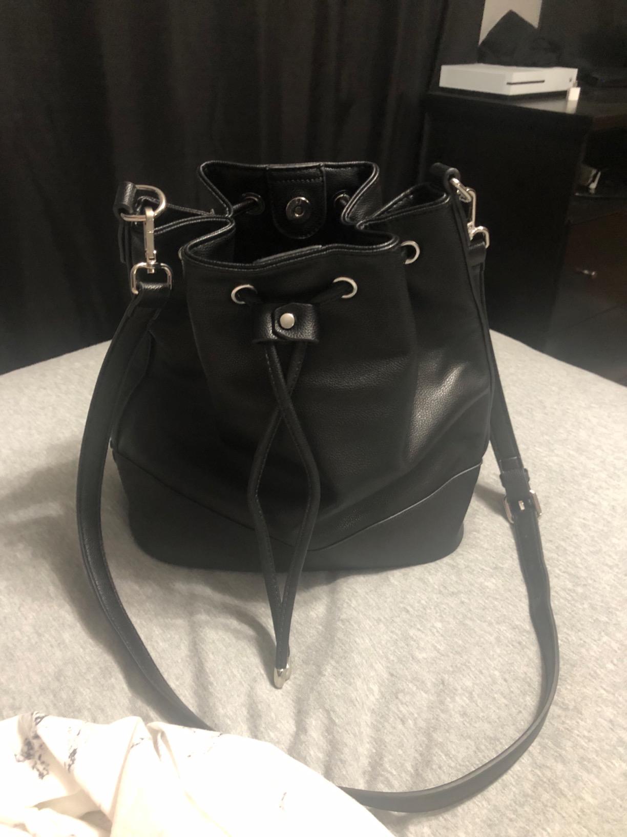AFKOMST Medium Bucket Bag for Women, Convertible Shoulder Crossbody Tote customer photo 2
