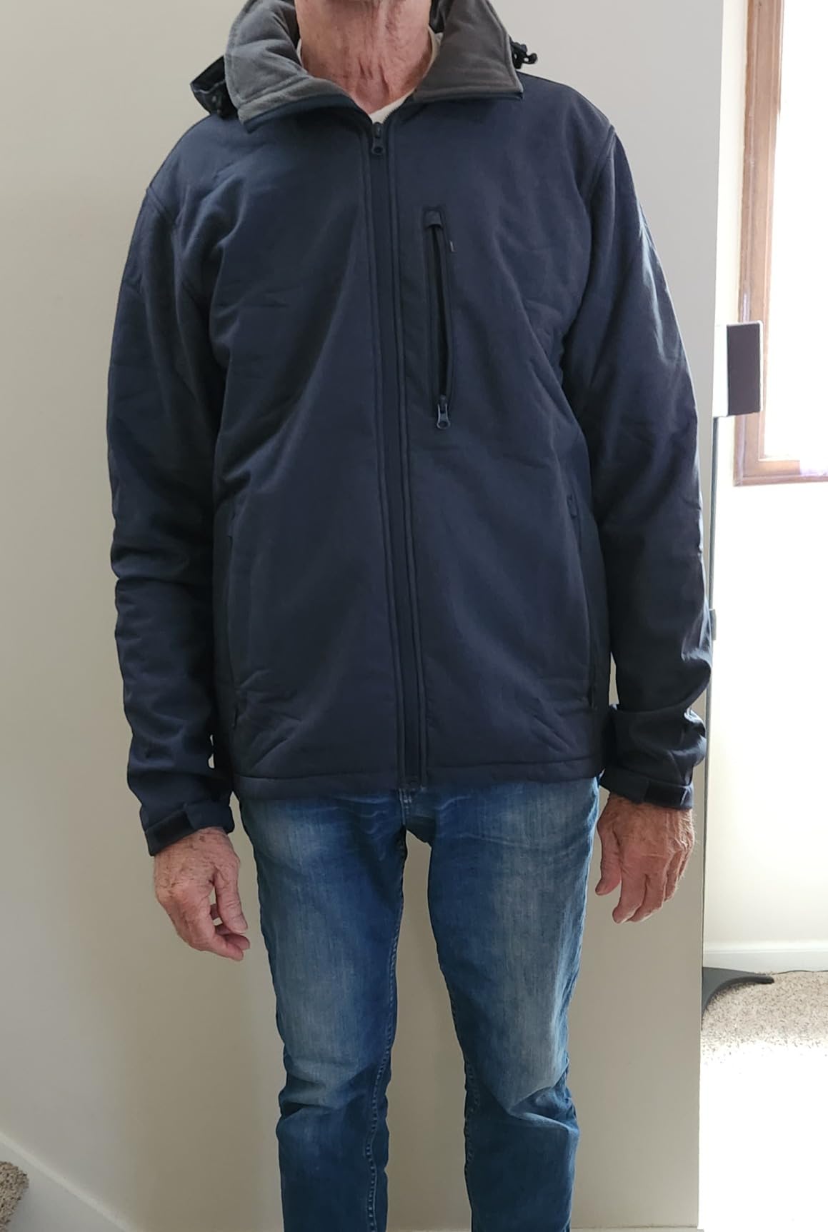 Outdoor Ventures Men's Softshell Jacket Waterproof Fleece Rain Shell Coat customer photo 2