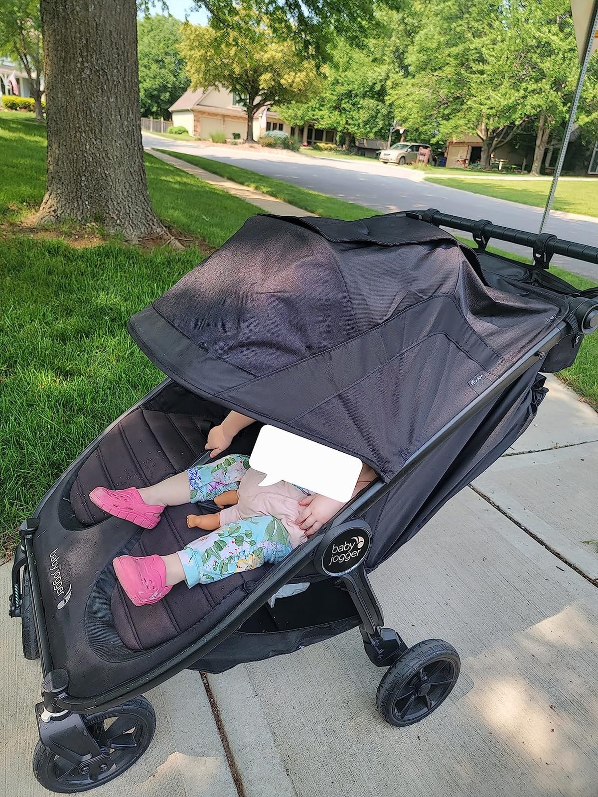 Baby Jogger® City Mini GT2 All-Terrain Side by Side Double Stroller, Twin Stroller for Newborns and Toddlers, Compatible with Britax, Cybex, Graco, and Maxi Cosi Infant Car Seats, Jet Black customer photo 1
