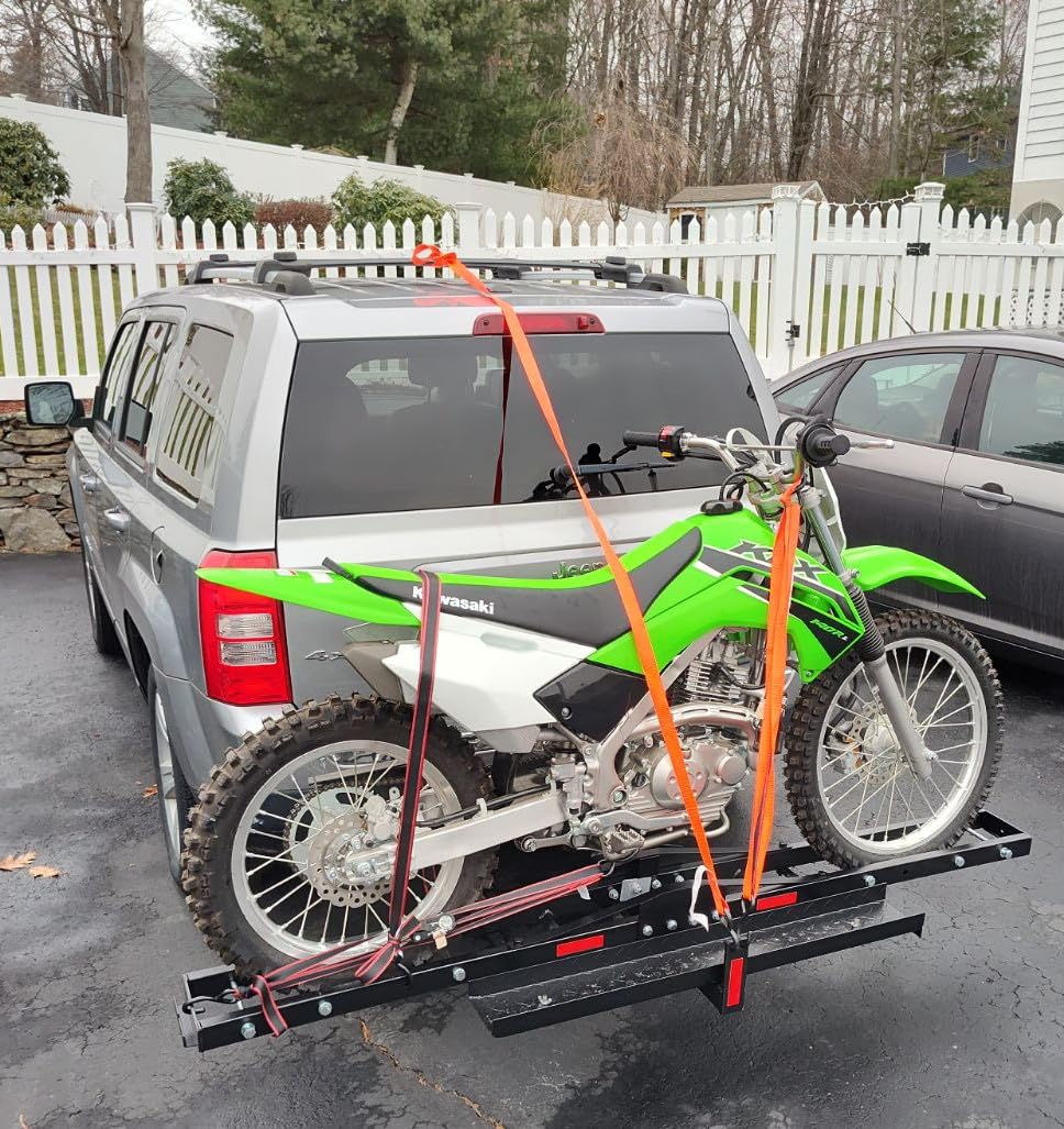ECOTRIC 500LBS Motorcycle Trailer Hitch Carrier Scooter Dirt Bike Hauler customer photo 1