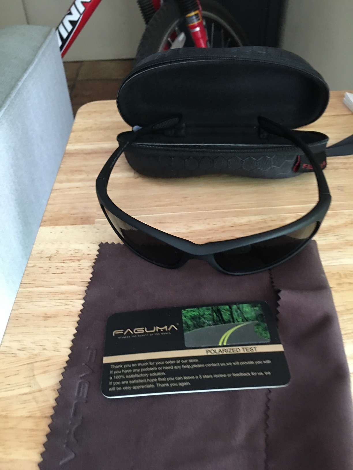 FAGUMA Polarized Sports Sunglasses For Men UV400 Protection customer photo 1