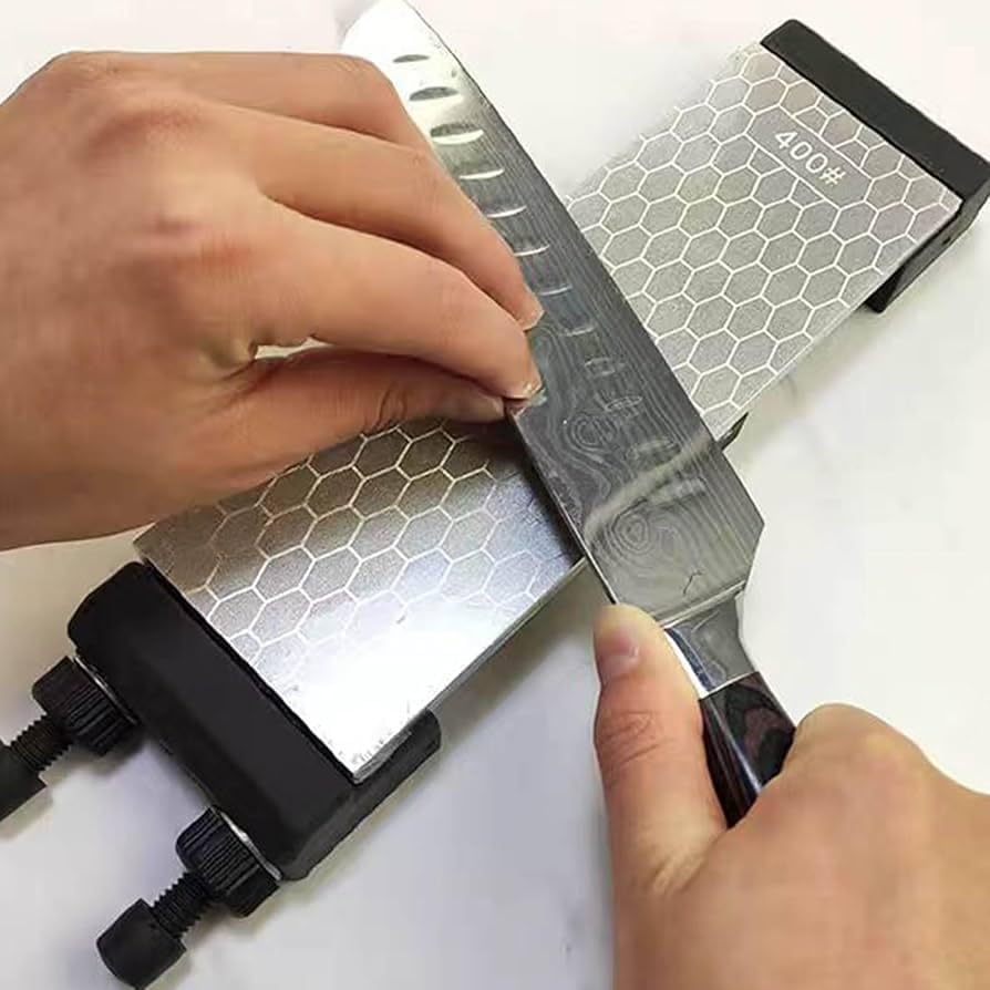 S SATC Diamond Sharpening Stone 2 Side Grit 400/1000 Diamond Plate Honing Stone 8-inch Hone Sharpener White customer photo 2