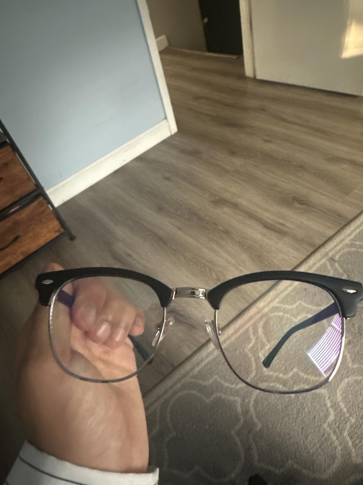 Blue Light Blocking Glasses Anti Eyestrain Computer Gaming Glasses customer photo 2