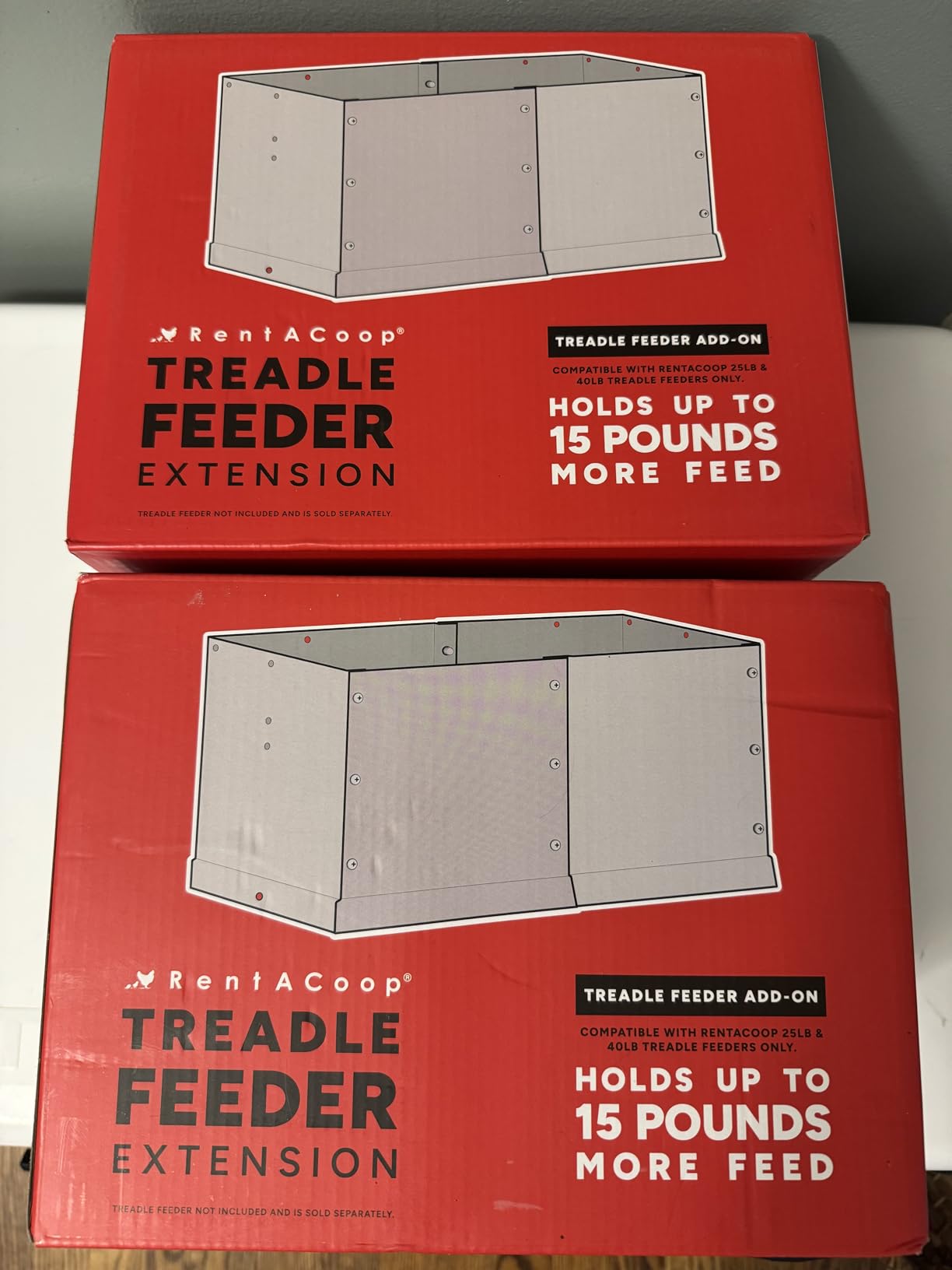 RentACoop Automatic Treadle Chicken Feeder, Rat Proof No Waste, 40 lb customer photo 2