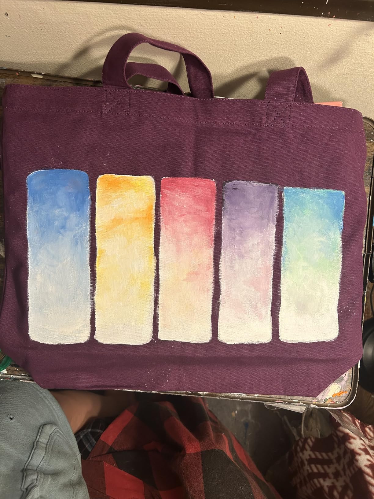 TOPDesign 1 | 3 | 6 | 12 | 24 Pack Super Strong Large 12oz Cotton Canvas Tote Bag, Reusable Grocery Shopping Cloth Bag, Fashionable Two-Tone Tote for Crafts, DIY Your Creative Designs (Pack of 1) customer photo 1