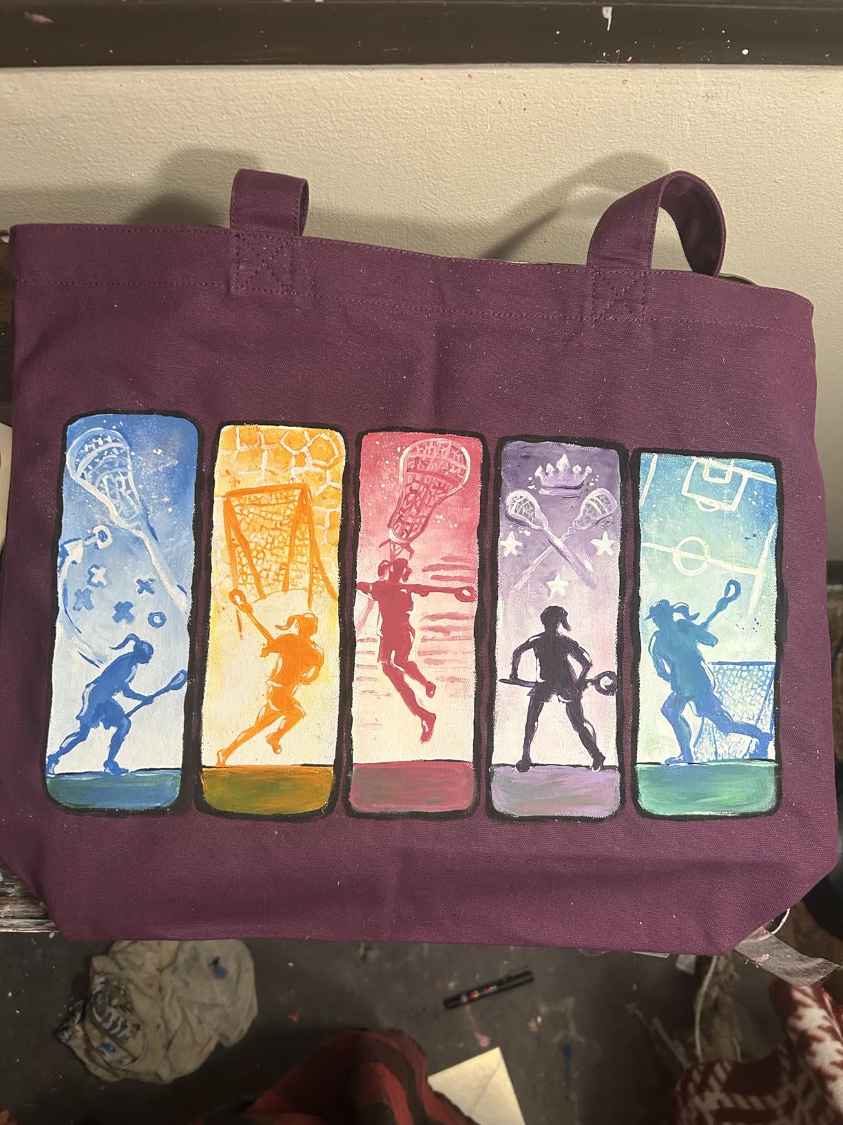 TOPDesign 1 | 3 | 6 | 12 | 24 Pack Super Strong Large 12oz Cotton Canvas Tote Bag, Reusable Grocery Shopping Cloth Bag, Fashionable Two-Tone Tote for Crafts, DIY Your Creative Designs (Pack of 1) customer photo 2