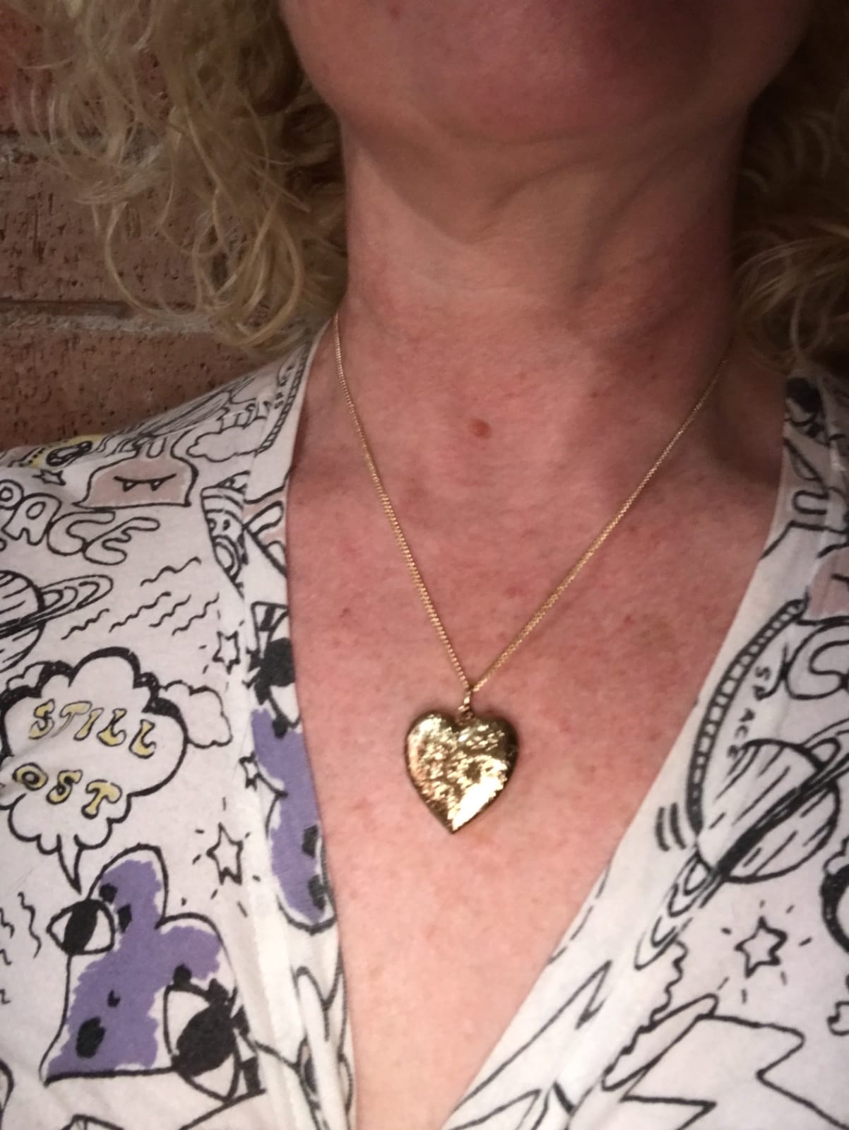 LIFETIME JEWELRY Antique Heart Locket Necklace for Women & Girls That Holds Pictures – 10X Thicker Real 24K Gold Plated Charm – Made in USA with Lifetime Replacement customer photo 2