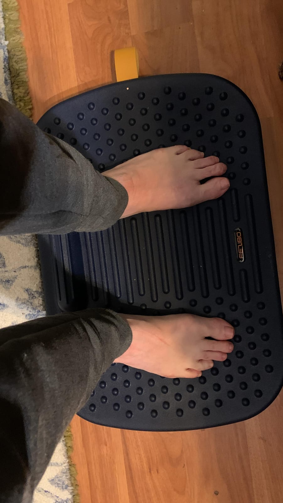 FEZIBO Standing Desk Mat with Anti Fatigue Bar customer photo 2