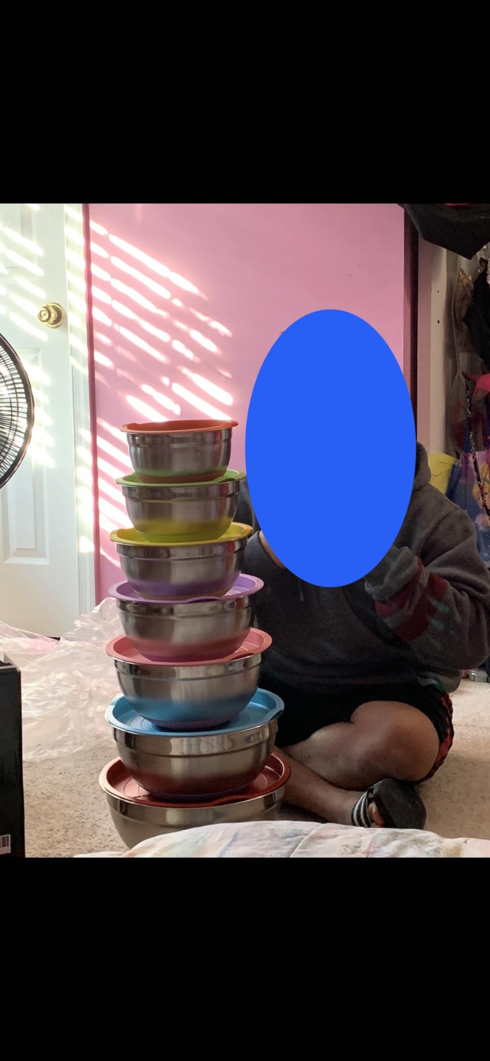 Mixing Bowls with Airtight Lids, 18pcs Stainless Steel Mixing Bowls Set customer photo 1