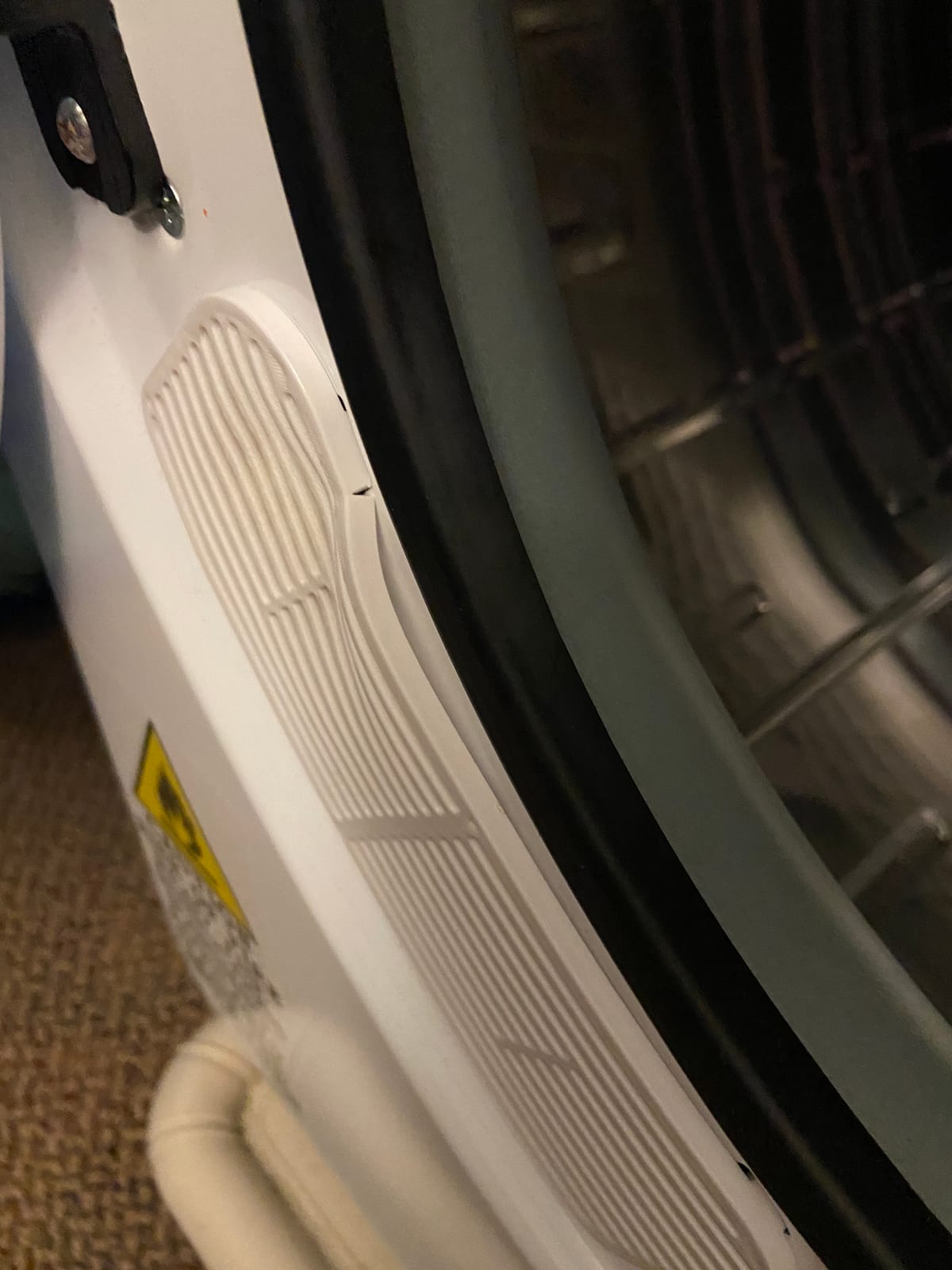 COSTWAY 1700W Electric Portable Clothes Dryer, 13.2 lbs Capacity Front Load Compact Tumble Laundry Dryer with Stainless Steel Tub, Easy Control Button Panel Downside for Variety Drying Mode, White customer photo 2