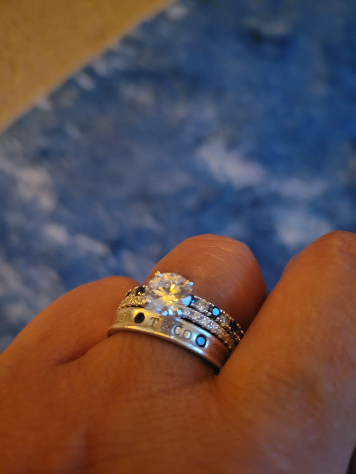 EAMTI 925 Sterling Silver Engagement Rings for Women Round Cut Size 3-13 customer photo 2