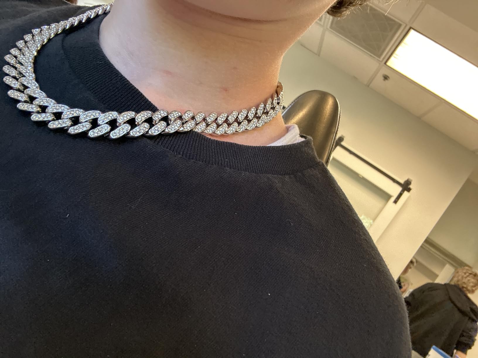 FEEL STYLE Cuban Link Chain for Men, Iced out Miami Cuban Necklace Jewelry customer photo 2