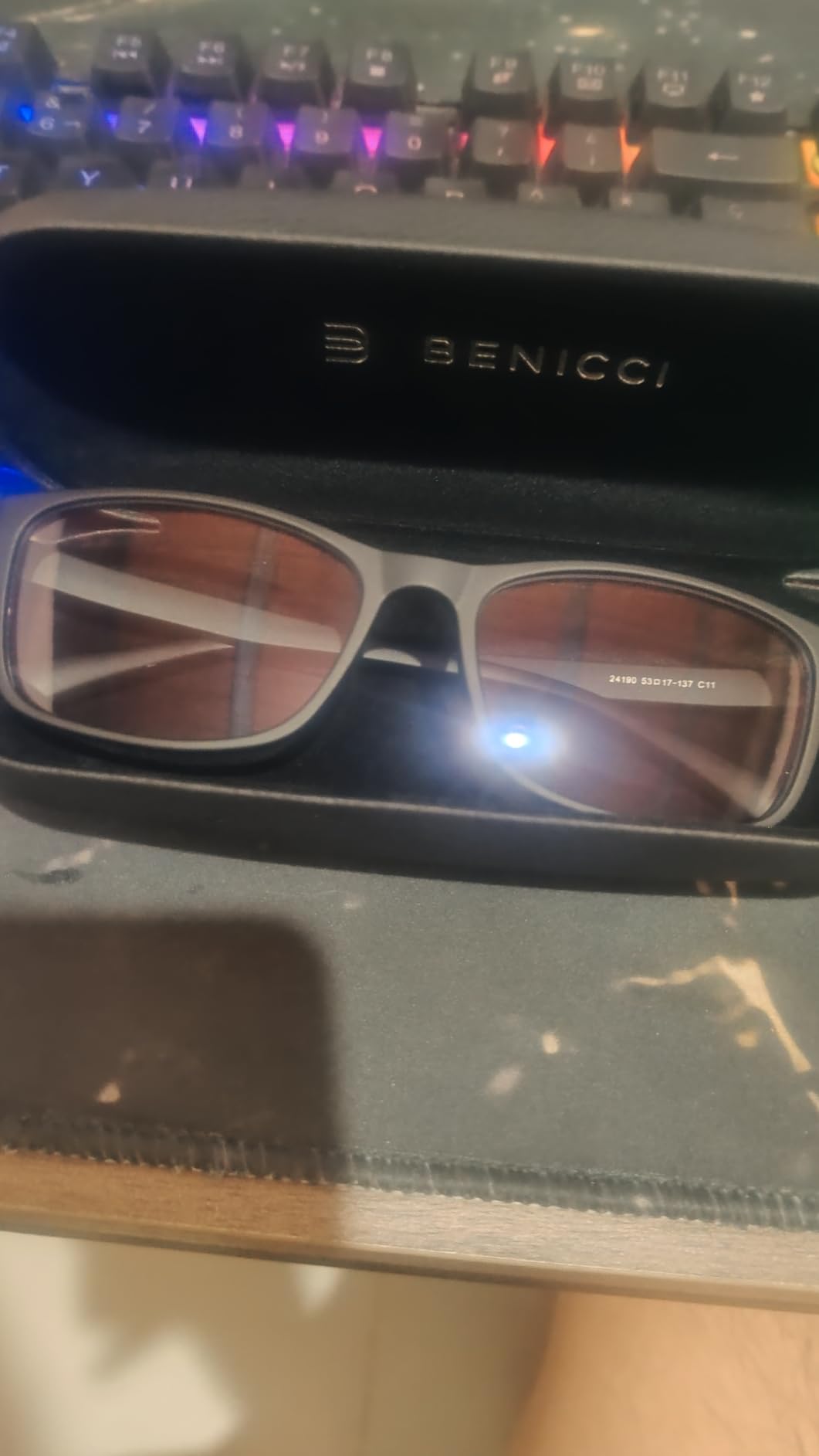 Benicci Stylish Blue Light Blocking Computer Glasses for Men and Women customer photo 2