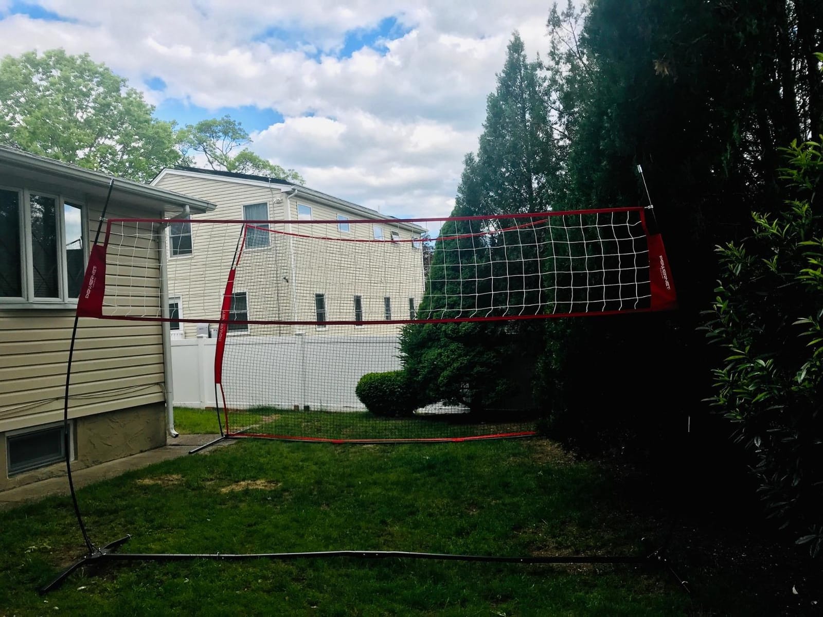 PowerNet Portable Volleyball Net for Backyard Training, Indoor Outdoor Volleyball Practice Equipment, Great for Hitting Serving Drills Small Scrimmage or 1 On 1 Game customer photo 1